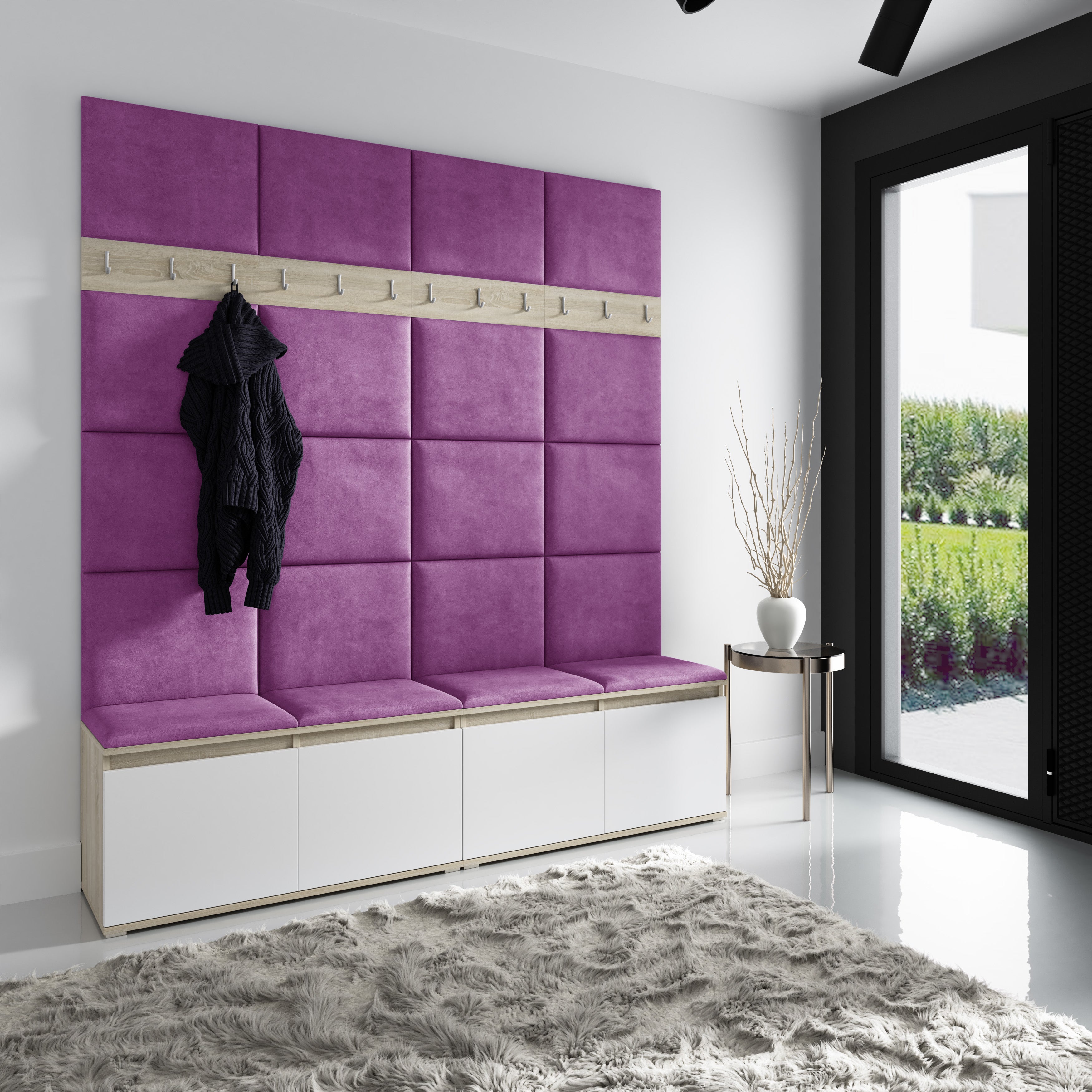 Upholstered Wall Panels 30x30 cm