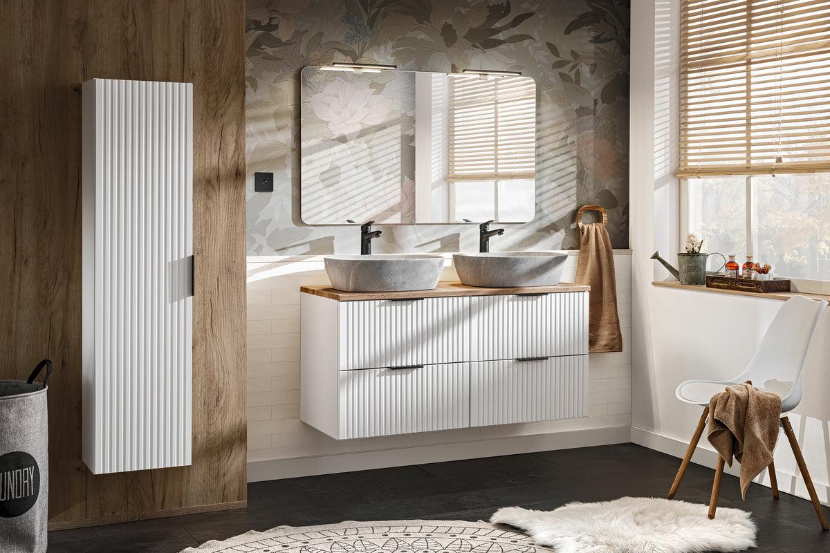 Adel White Vanity Unit Set 100 / 120 / 140 cm – Configure Your Bathroom