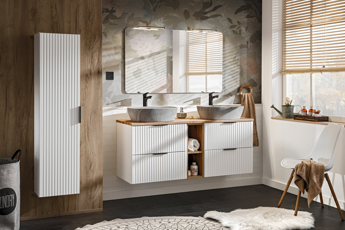Adel White Vanity Unit Set 100 / 120 / 140 cm – Configure Your Bathroom