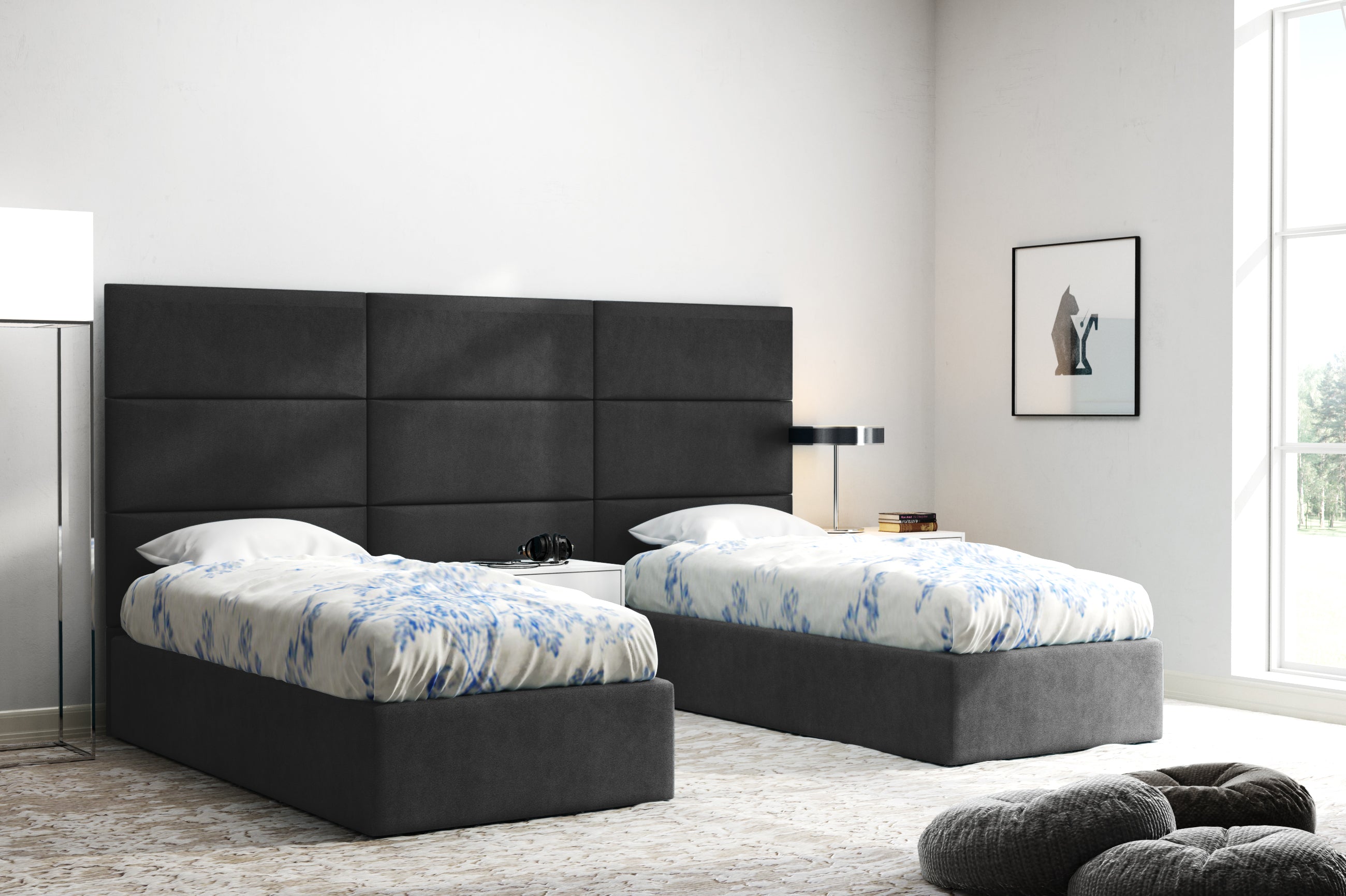 Upholstered Wall Panels 60x30 cm
