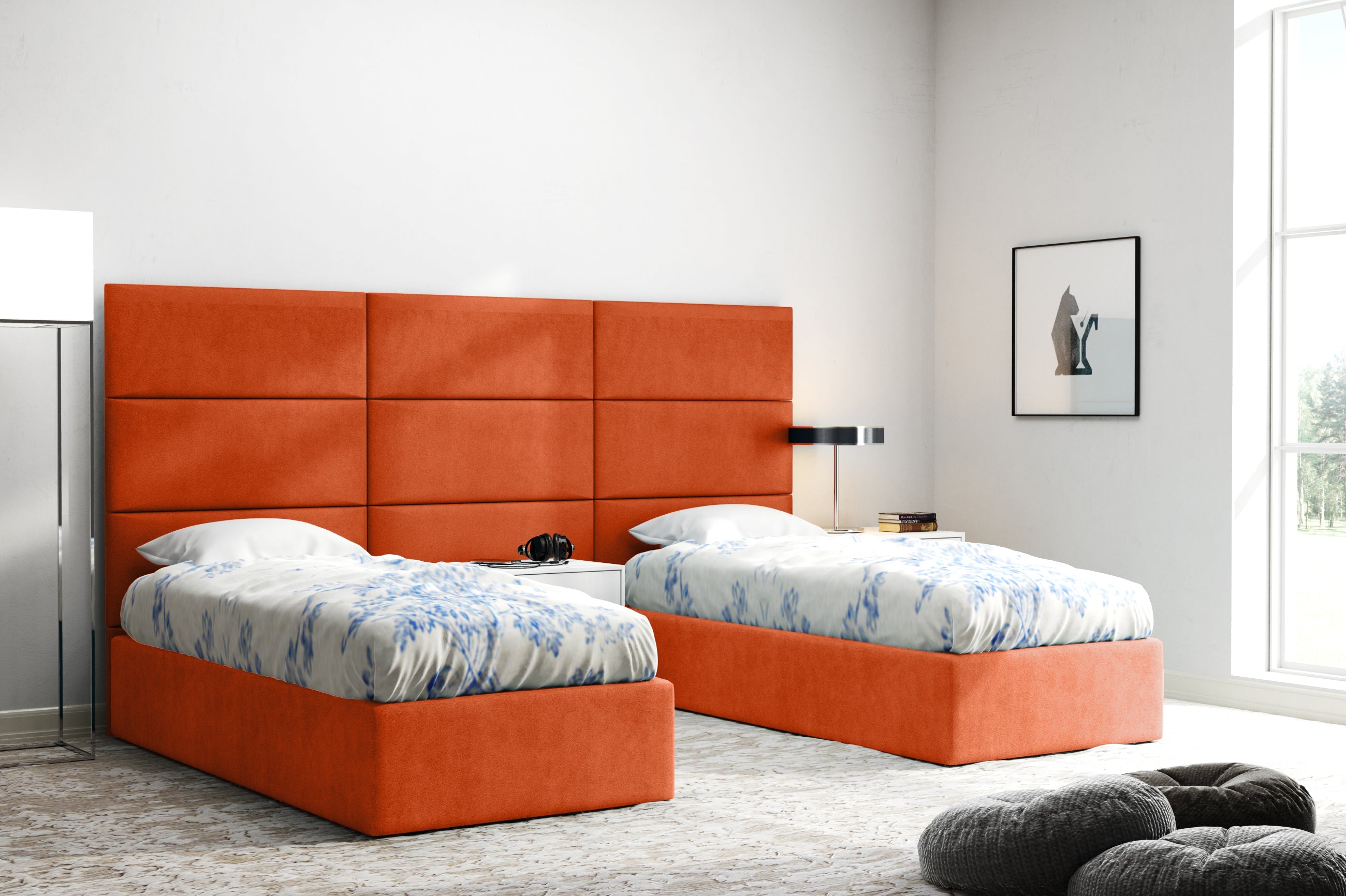 Upholstered Wall Panels 60x30 cm