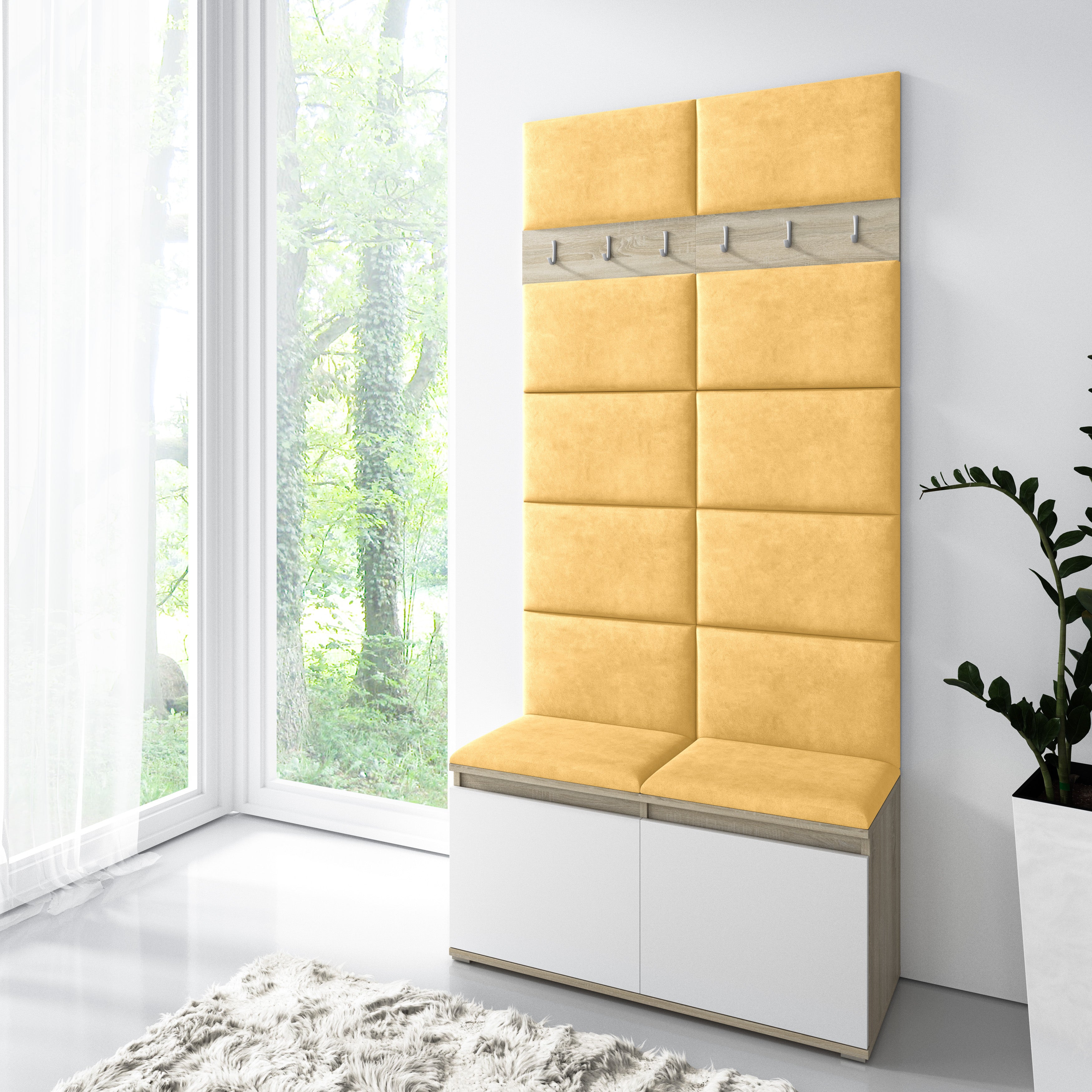 Upholstered Wall Panels 60x30 cm