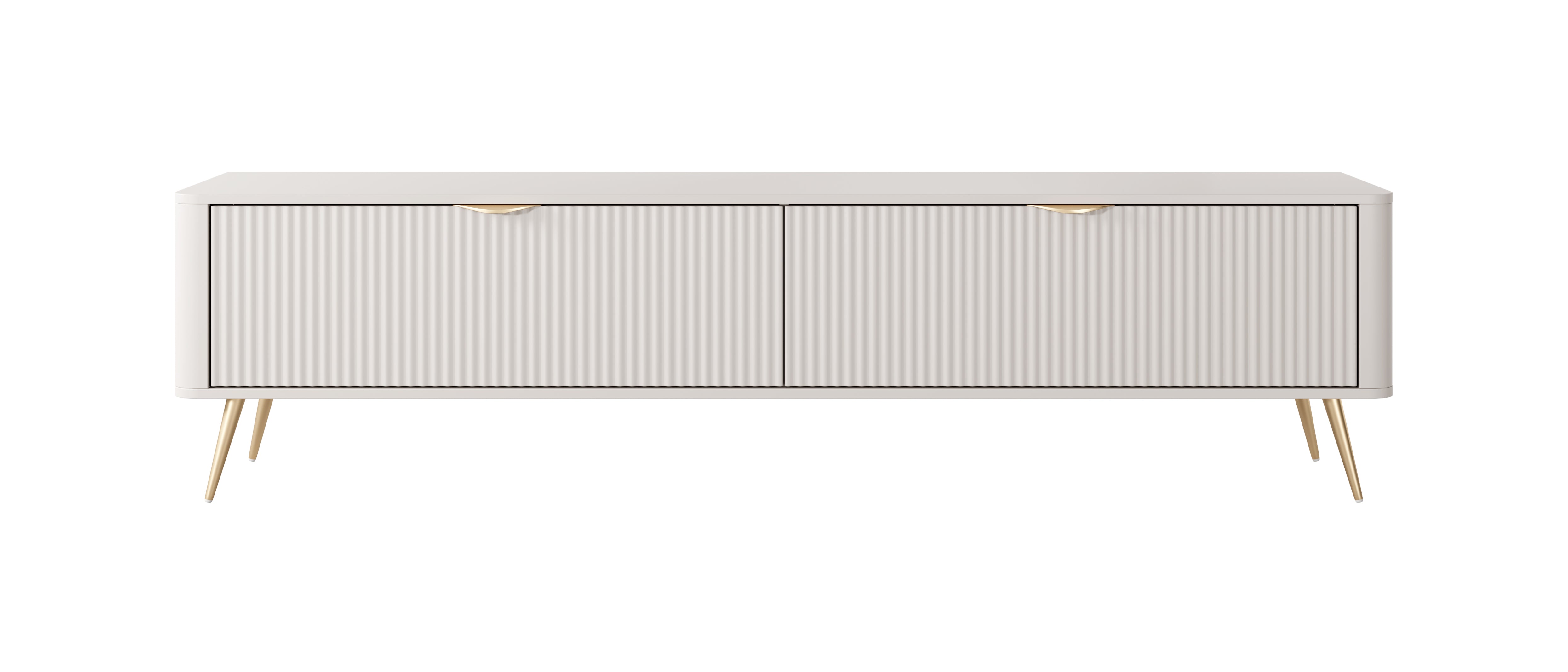 Lask Lante – TV Cabinet 200 cm with 2 Doors Beige (200 × 51.2 × 38 cm)