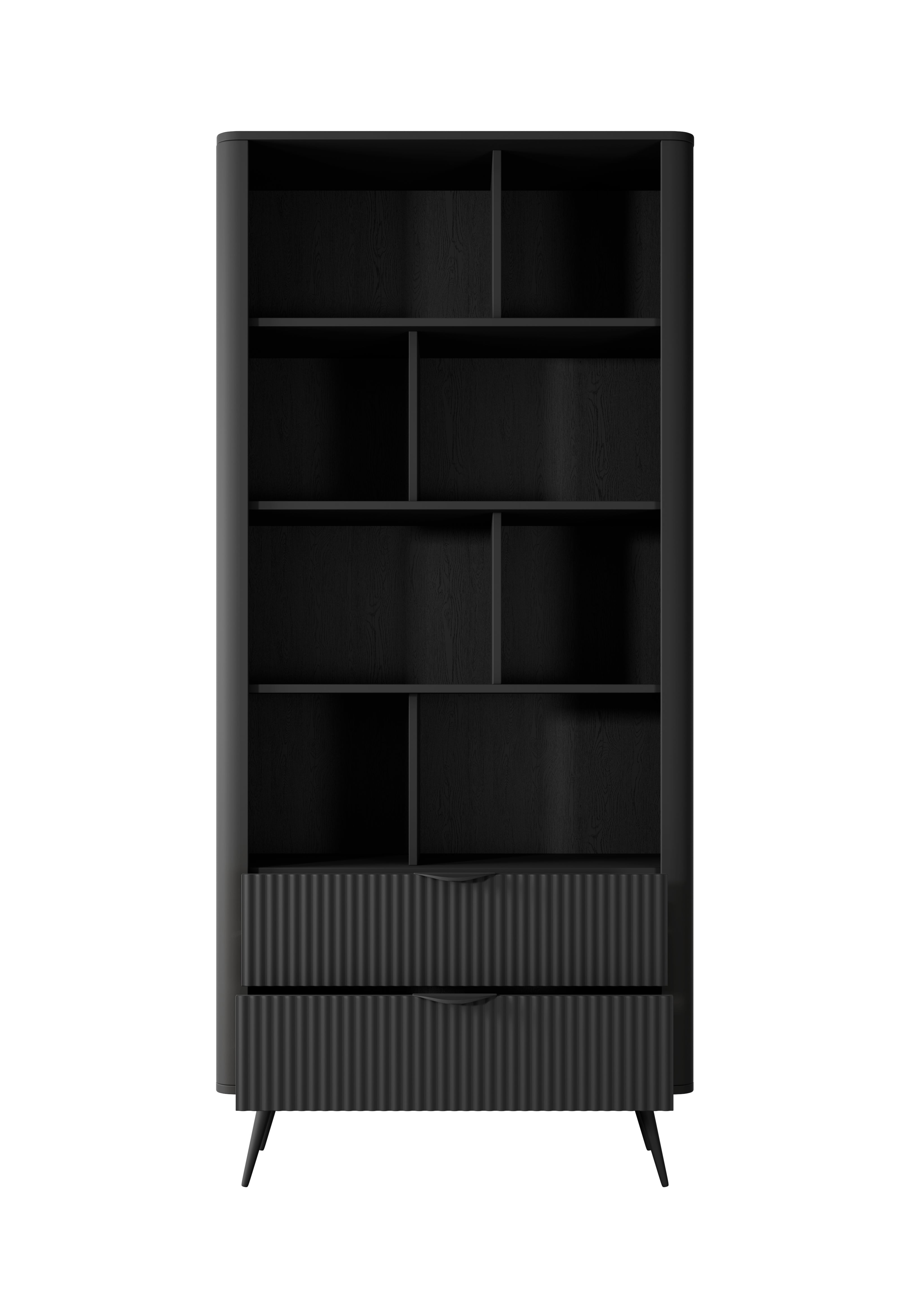 Lask Lante – Bookcase Black (88.2 × 193.8 × 38 cm)