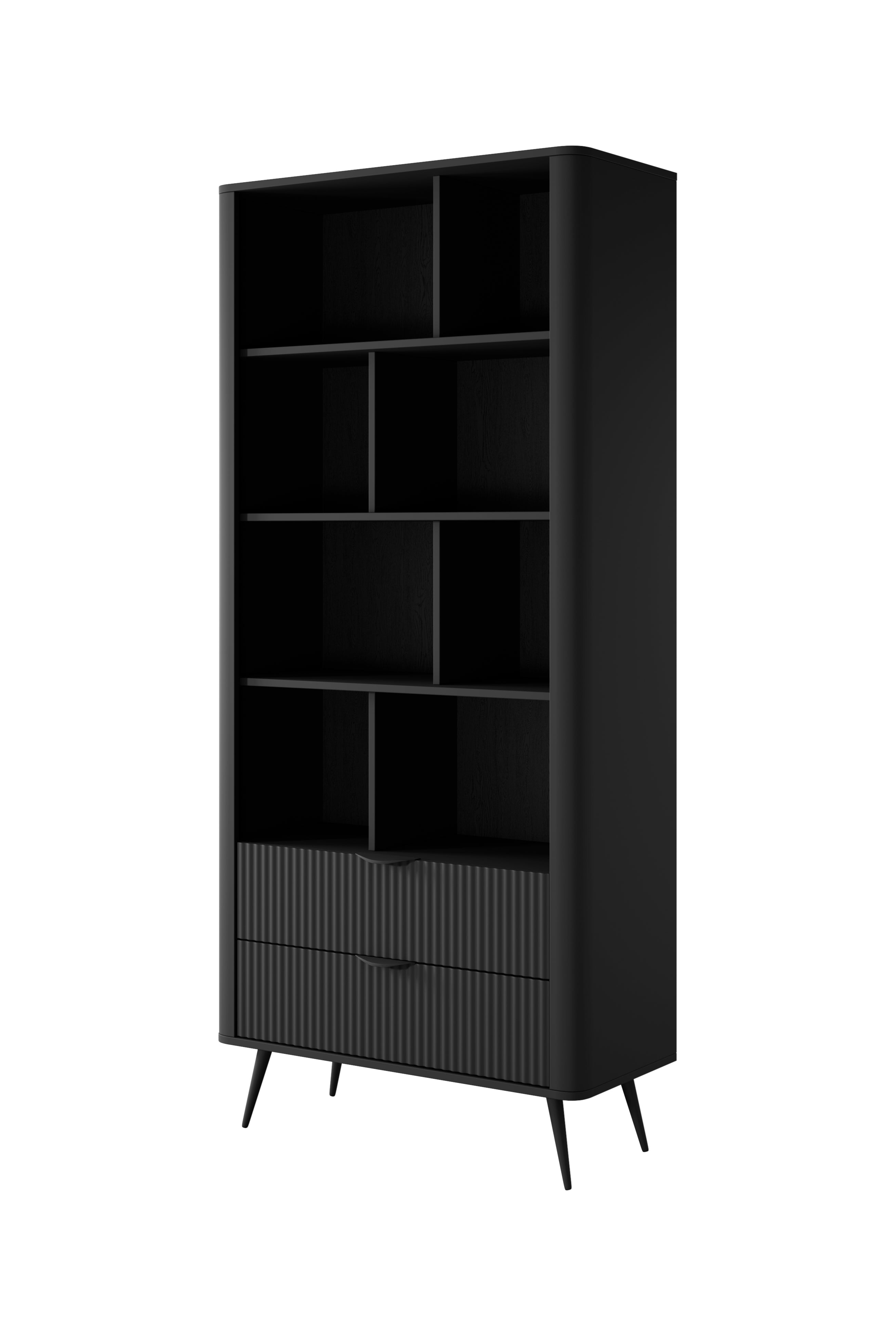 Lask Lante – Bookcase Black (88.2 × 193.8 × 38 cm)