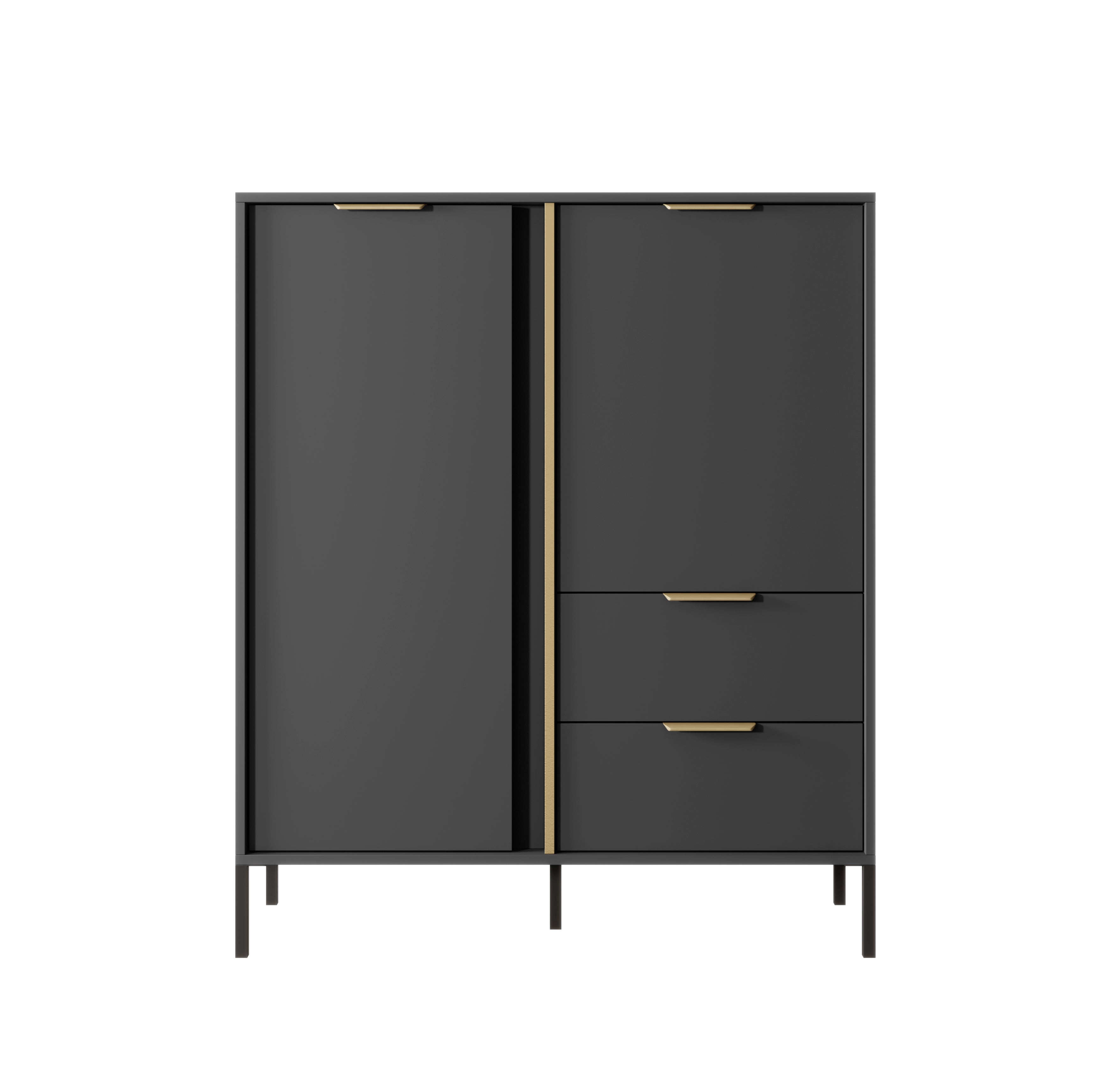 Lask Lars – High Sideboard with 2 Doors and 2 Drawers