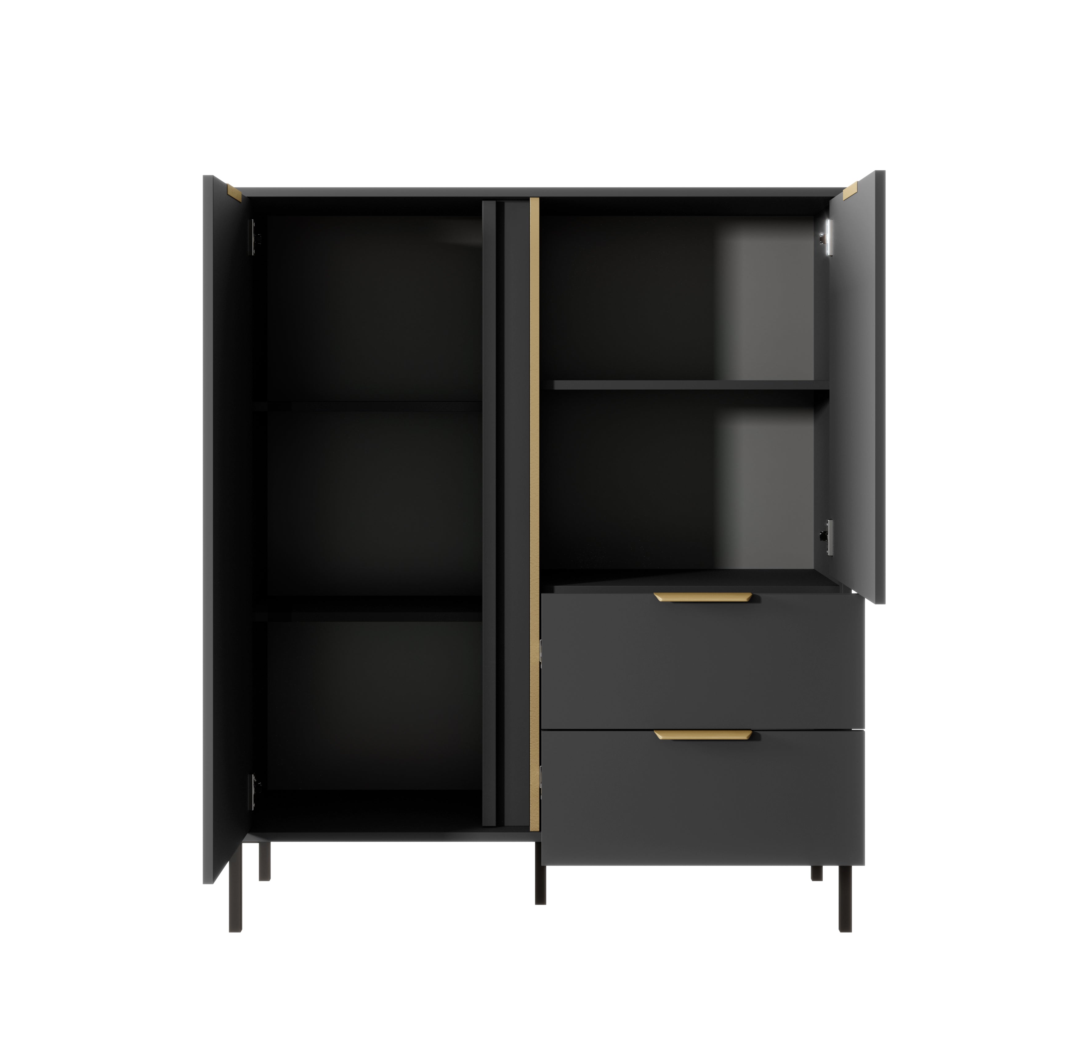 Lask Lars – High Sideboard with 2 Doors and 2 Drawers