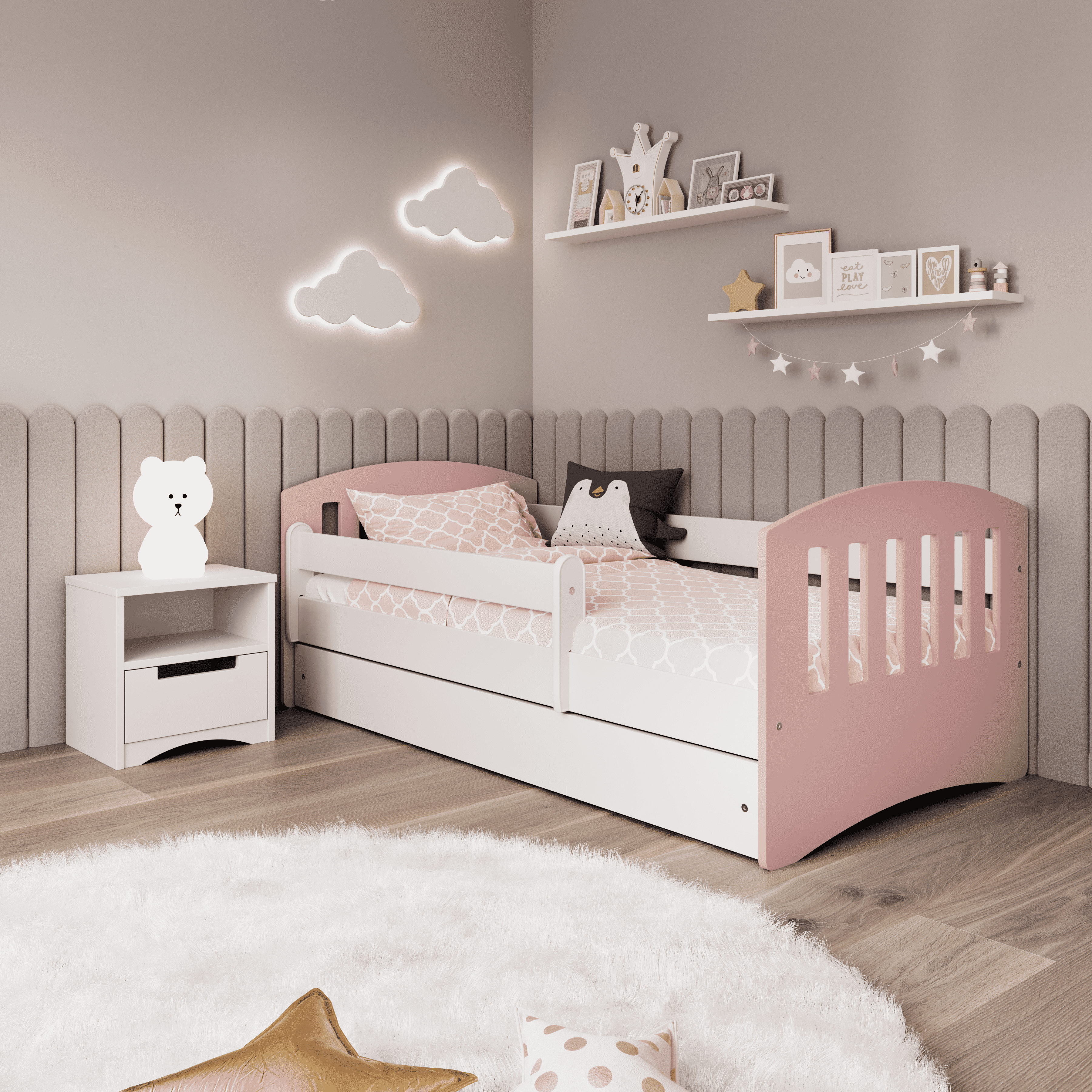 Kocot Classic 1 Children's Mix Pale Pink 140 / 160 / 180 x 80 cm