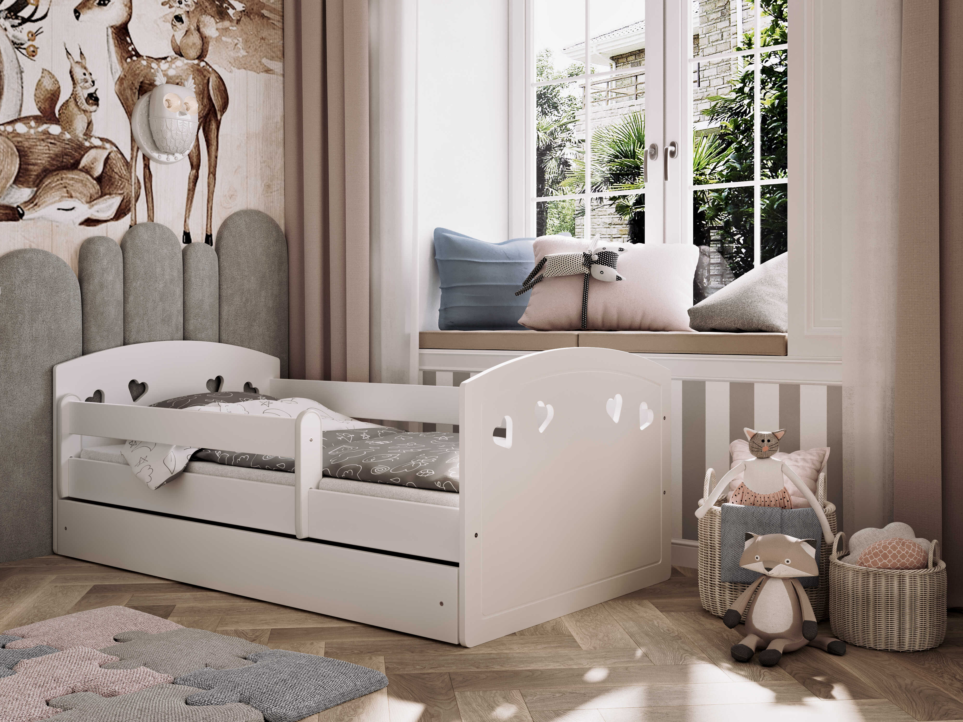 Kocot Julia Children's Bed White 140 / 160 / 180 x 80 cm