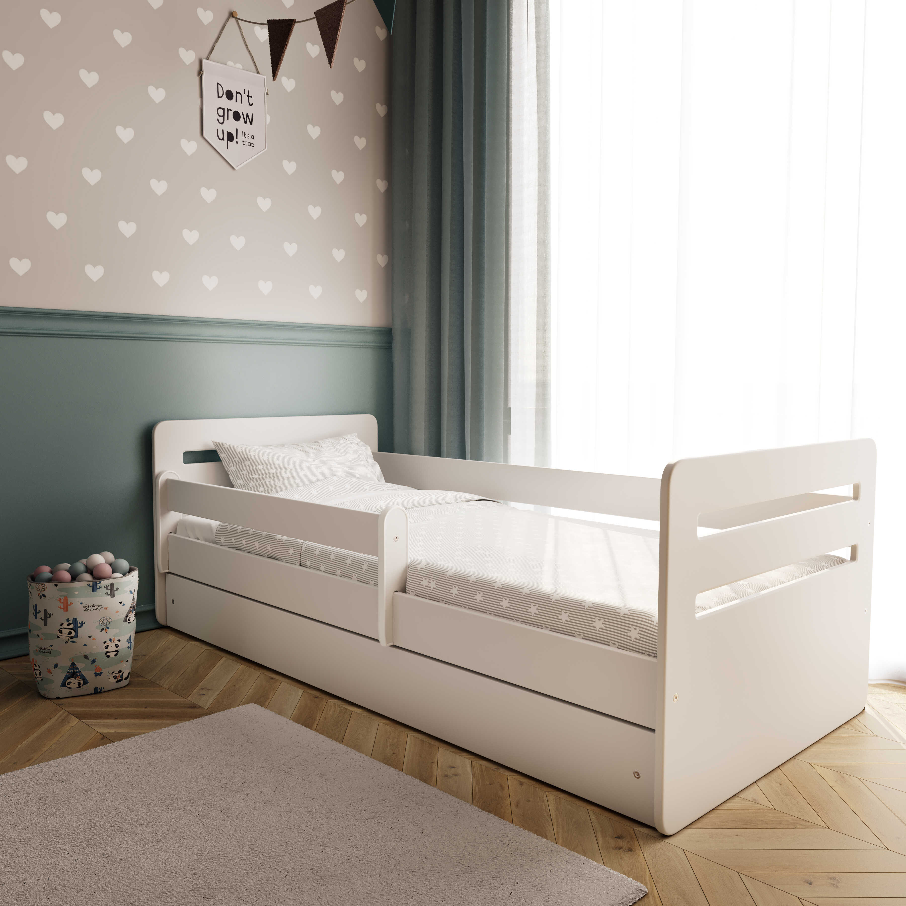 Kocot Tomi Children's Bed White 140 / 160 / 180 x 80 cm