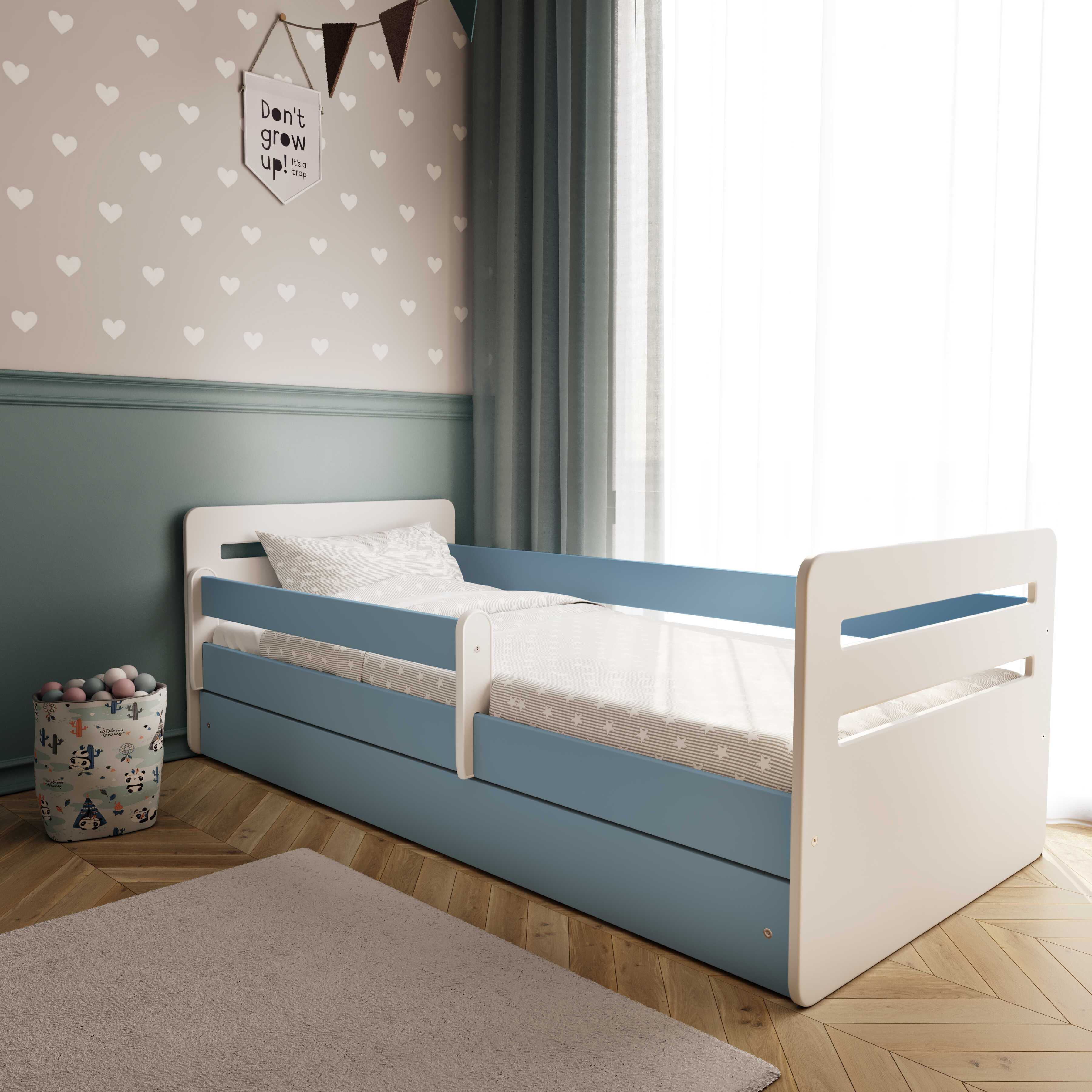 Kocot Tomi Children's Bed Blue 140 / 160 / 180 x 80 cm