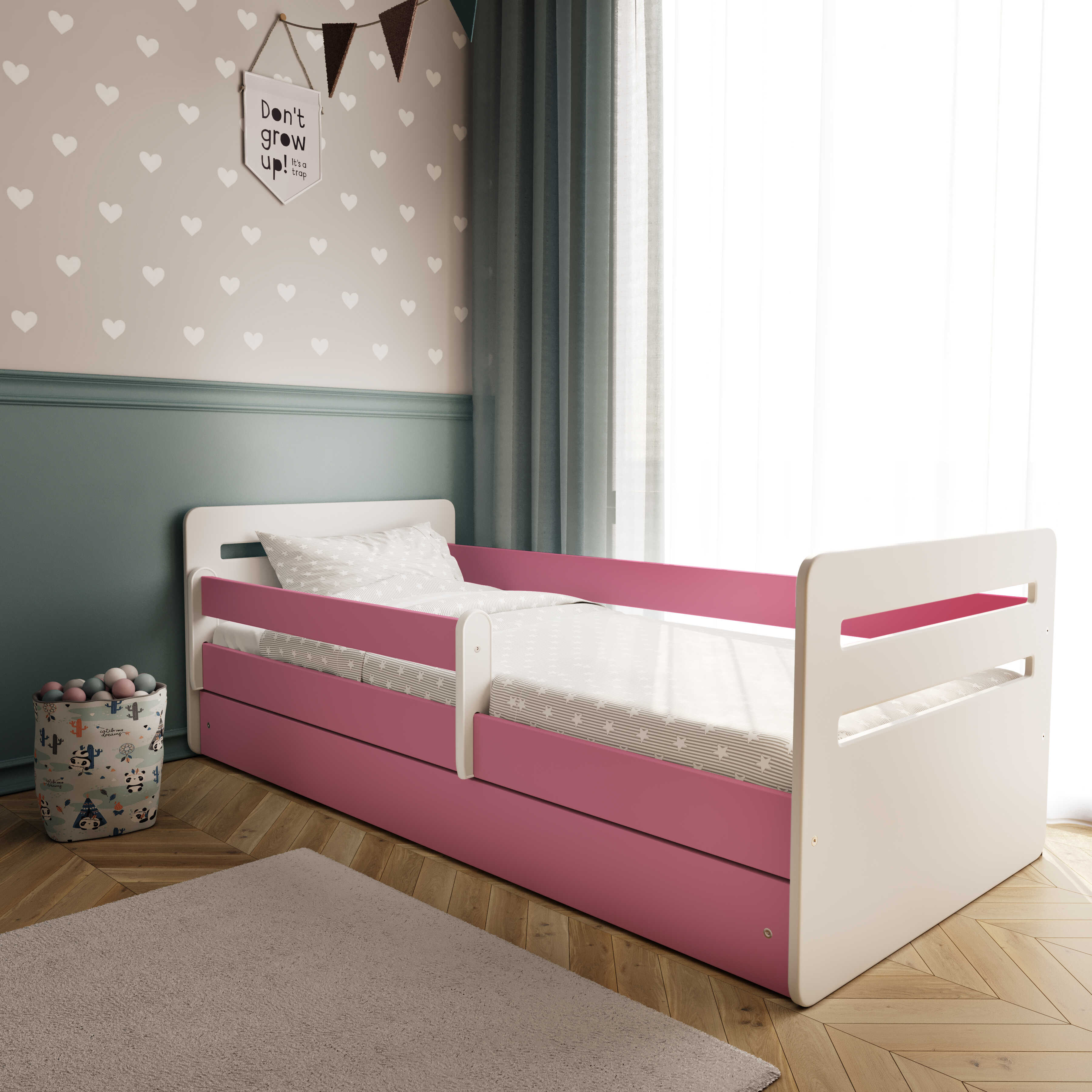 Kocot Tomi Children's Bed Pink 140 / 160 / 180 x 80 cm