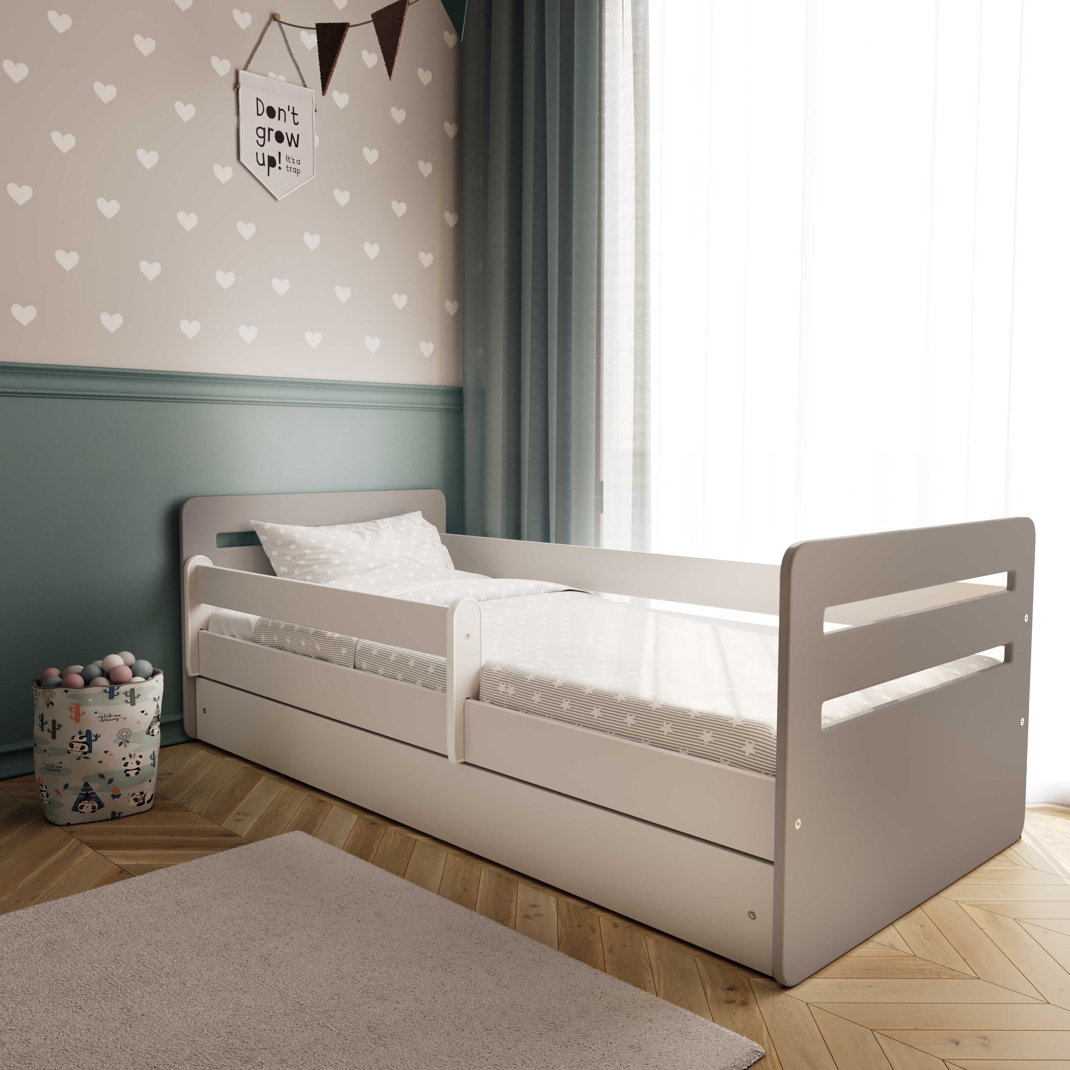 Kocot Tomi Children's Bed Mix Grey 140 / 160 / 180 x 80 cm