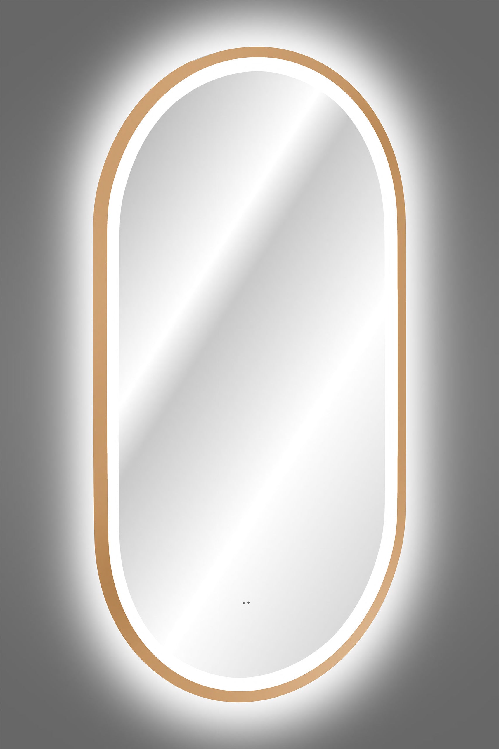 Apollo 2 Gold LED Mirror – 50 x 90 cm