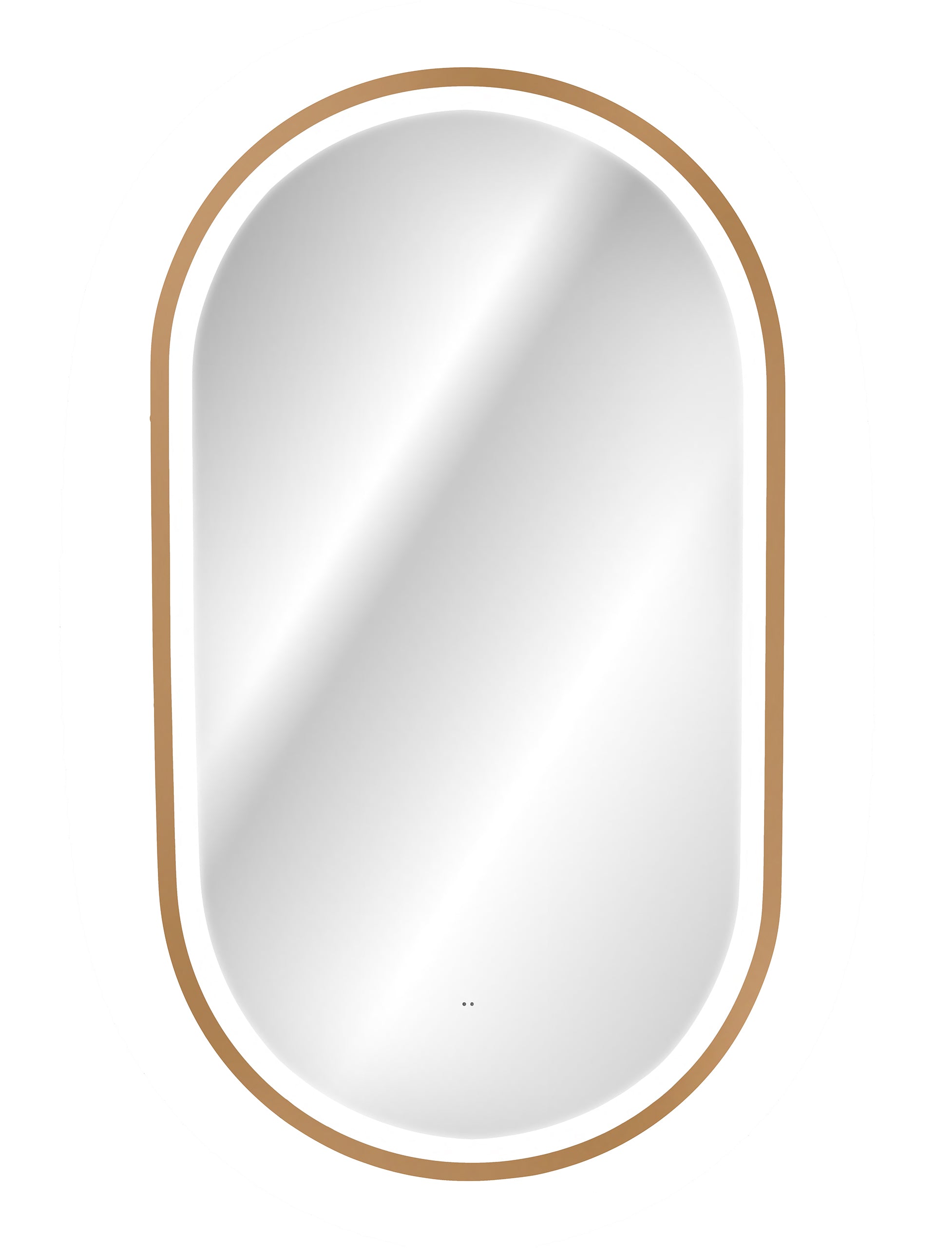 Apollo 2 Gold LED Mirror – 50 x 90 cm