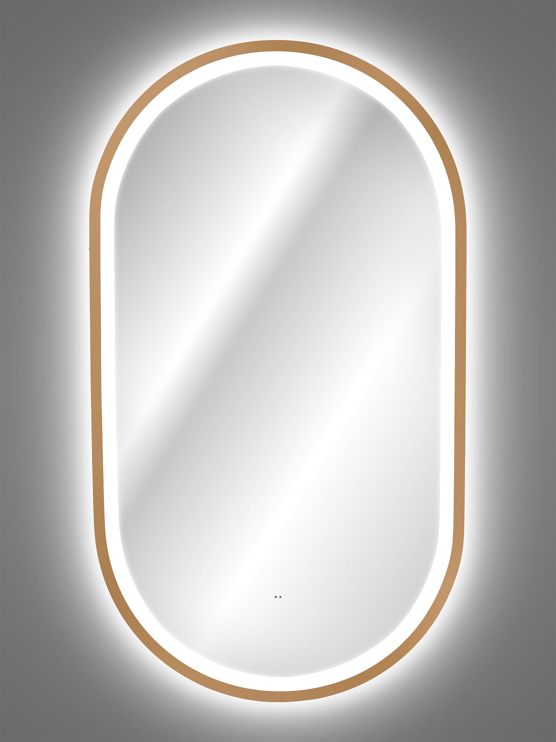 Apollo 2 Gold LED Mirror – 50 x 90 cm