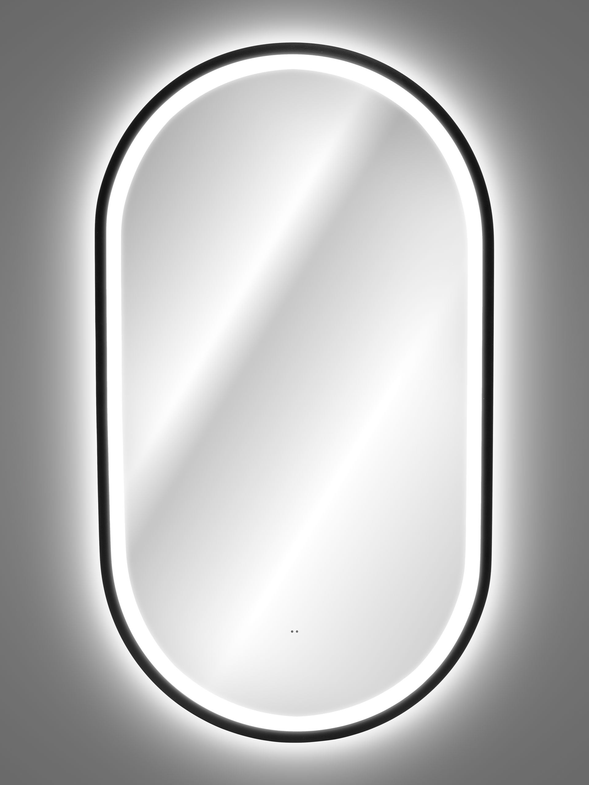 Apollo 2 Black LED Mirror – 50 x 90 cm