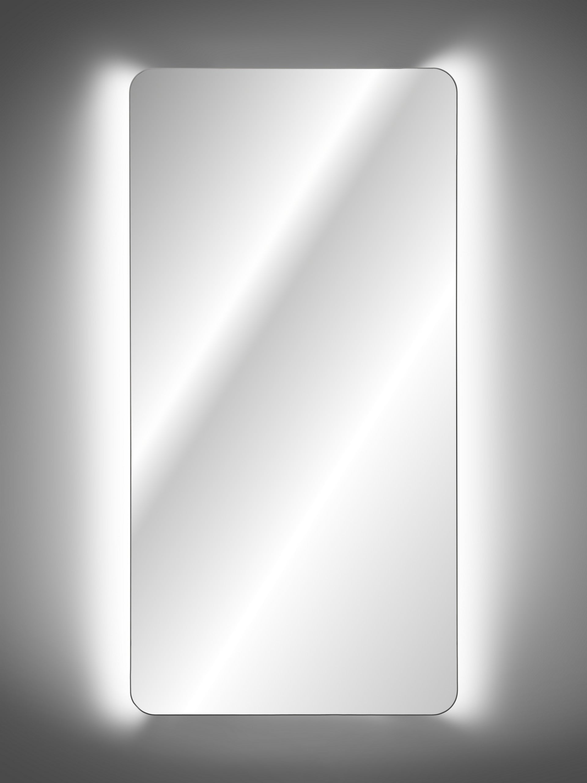 Diana – Frameless LED Bathroom Mirror, 40 × 80 cm