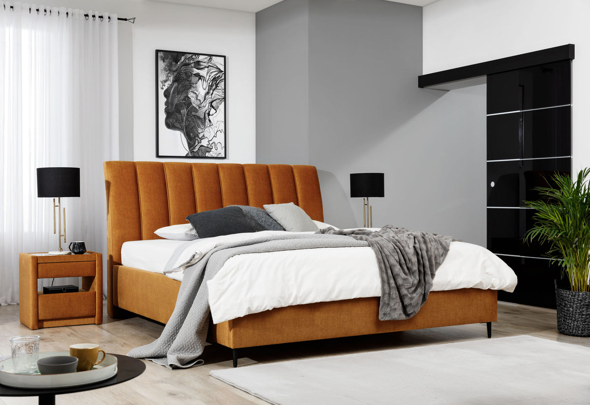 MAYA Upholstered Bed 140 / 160 / 180 cm – Choose Your Configuration