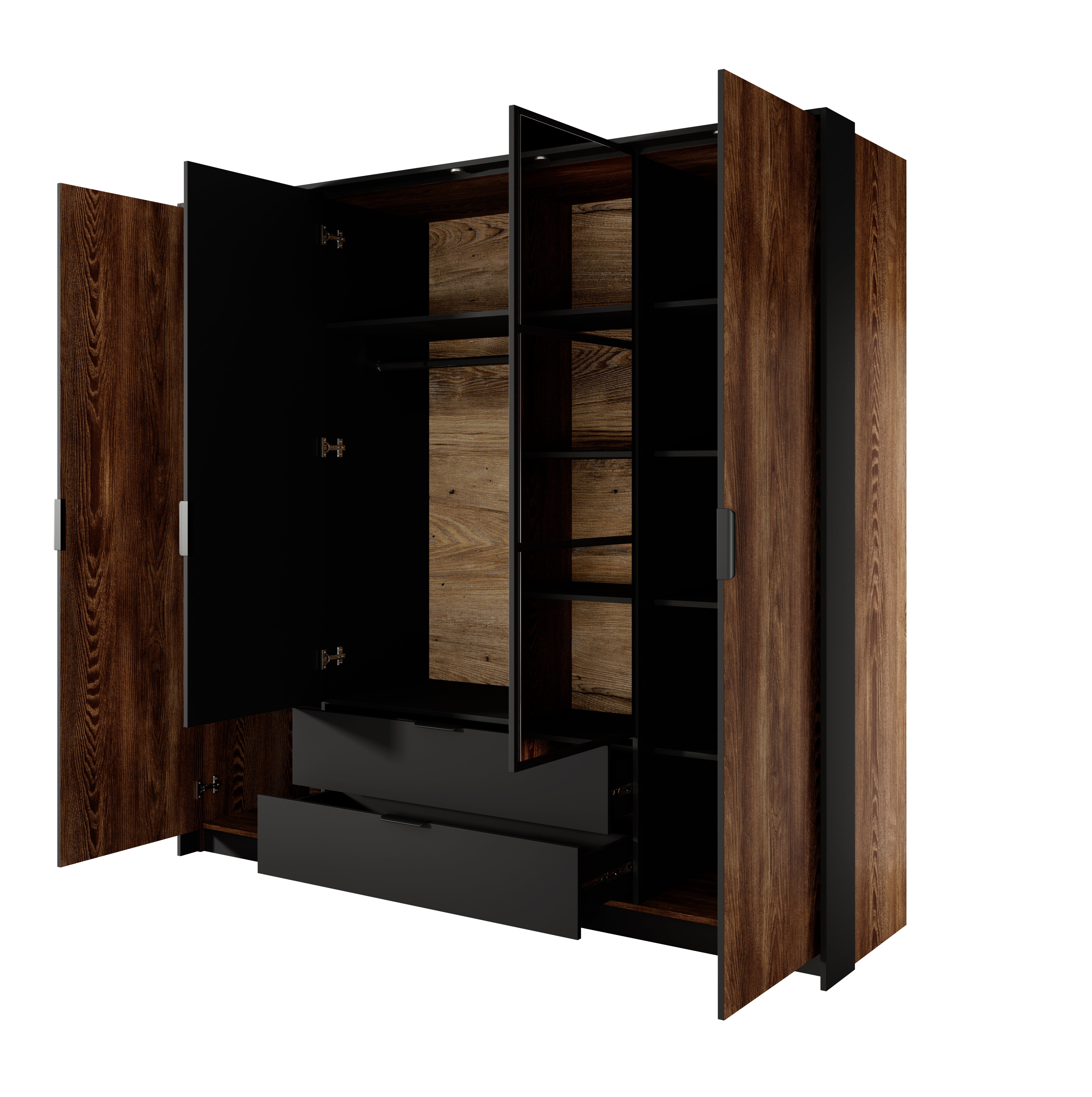 Lask Milton – 4-Door Wardrobe
