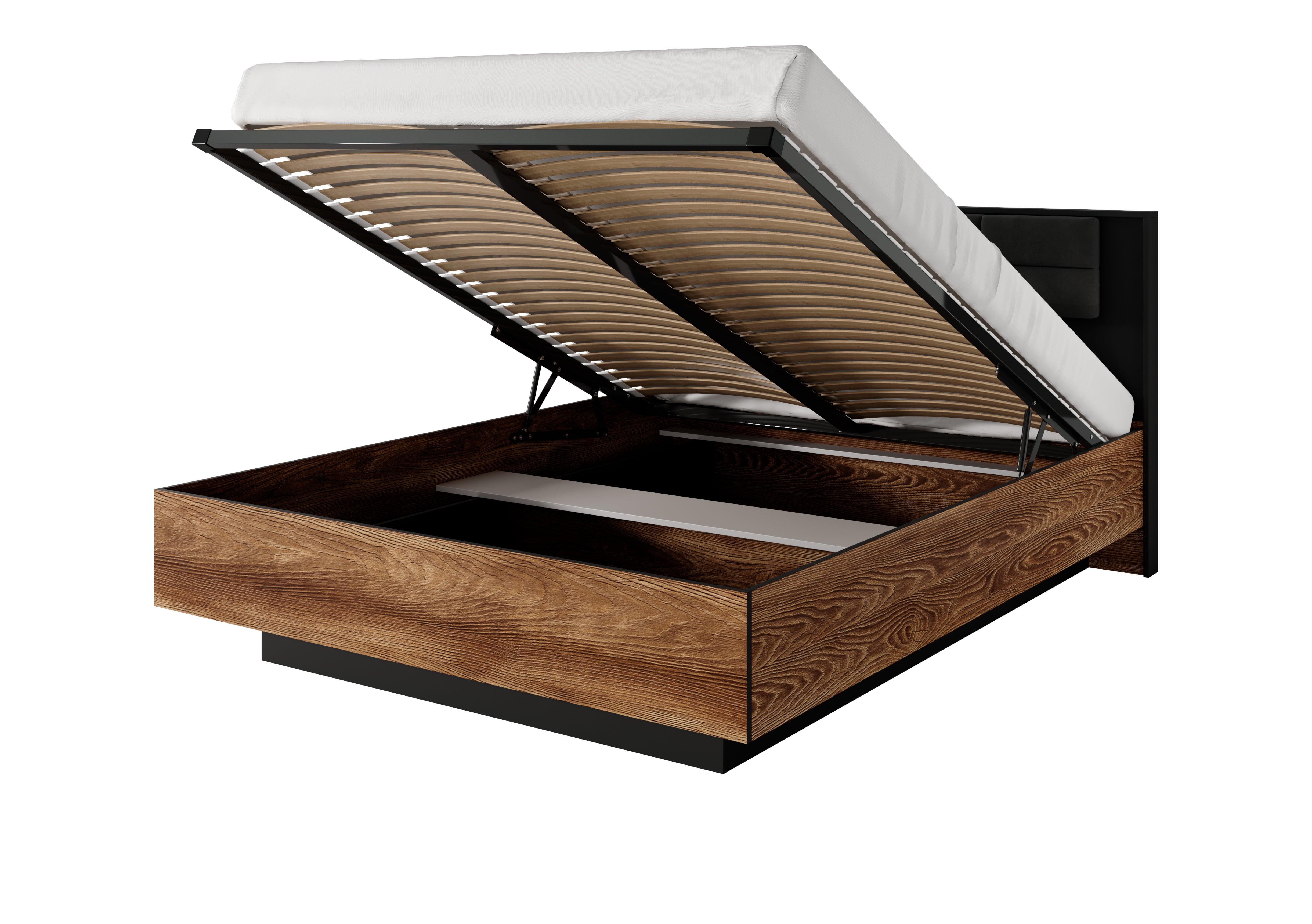 Lask Milton – Bed with Nightstands