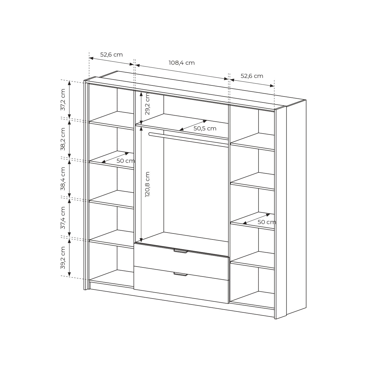 Lask Milton – 4-Door Wardrobe