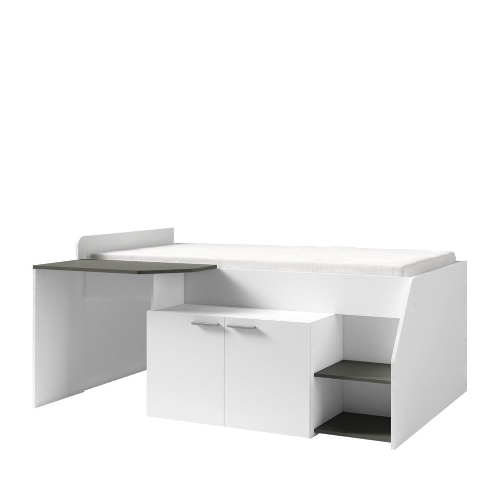 MO Multi 38 Bed with Desk – White