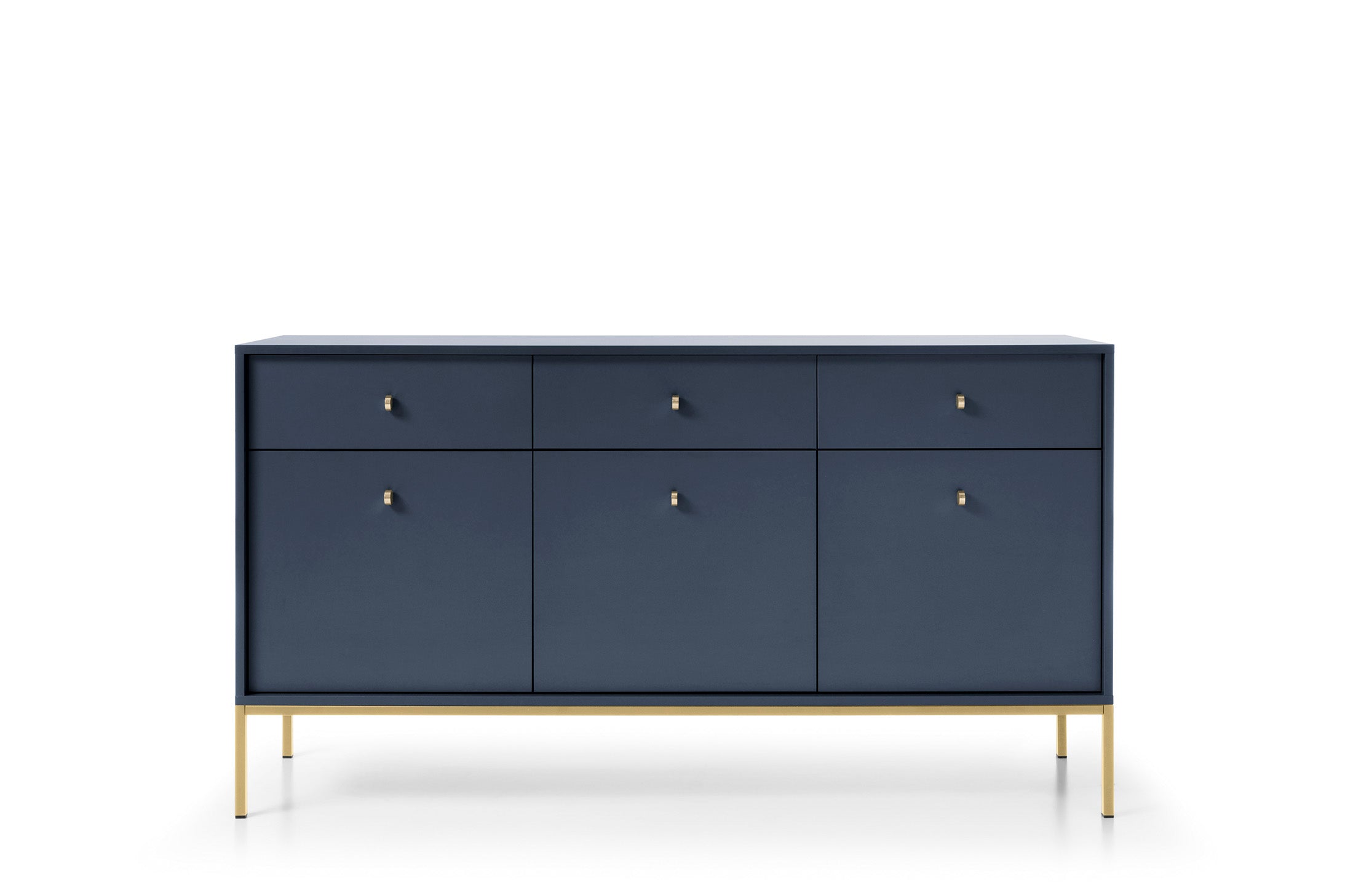 Mono Dresser with Three Push to Open System Doors and Three Drawers Navy