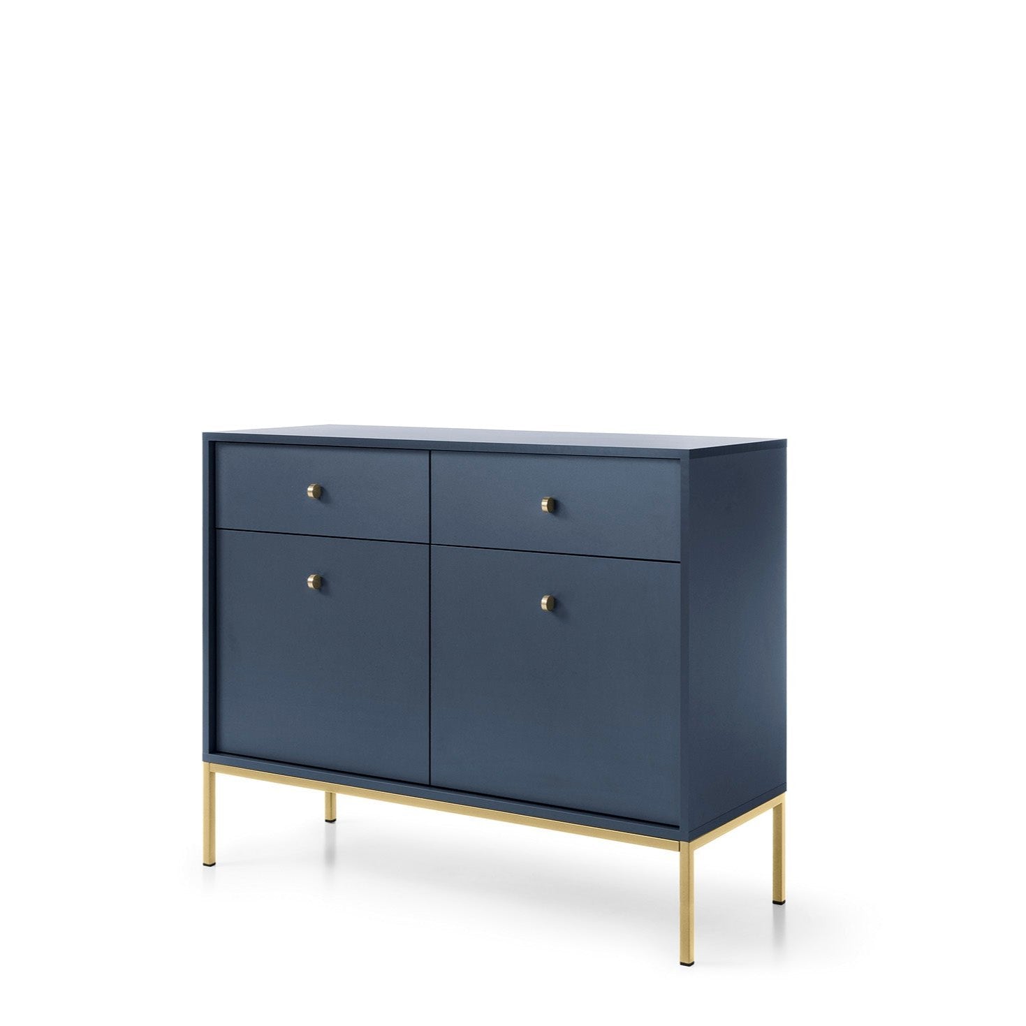 Mono Dresser with Two Push to Open System Doors and Two Drawers Navy