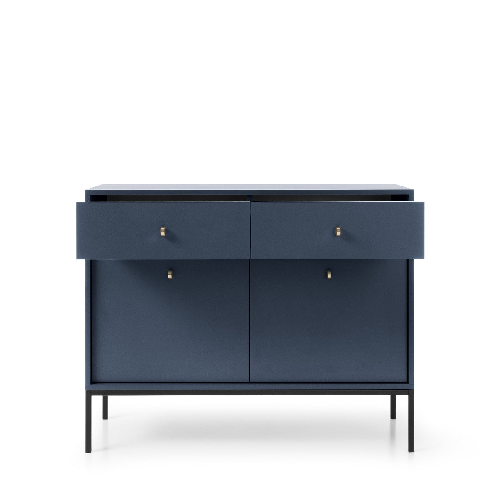 Mono Dresser with Two Push to Open System Doors and Two Drawers Navy