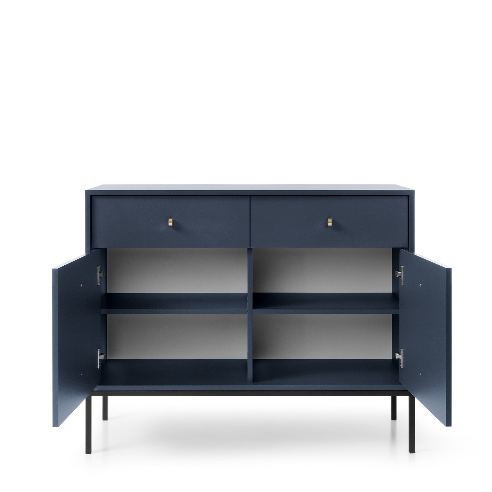 Mono Dresser with Two Push to Open System Doors and Two Drawers Navy