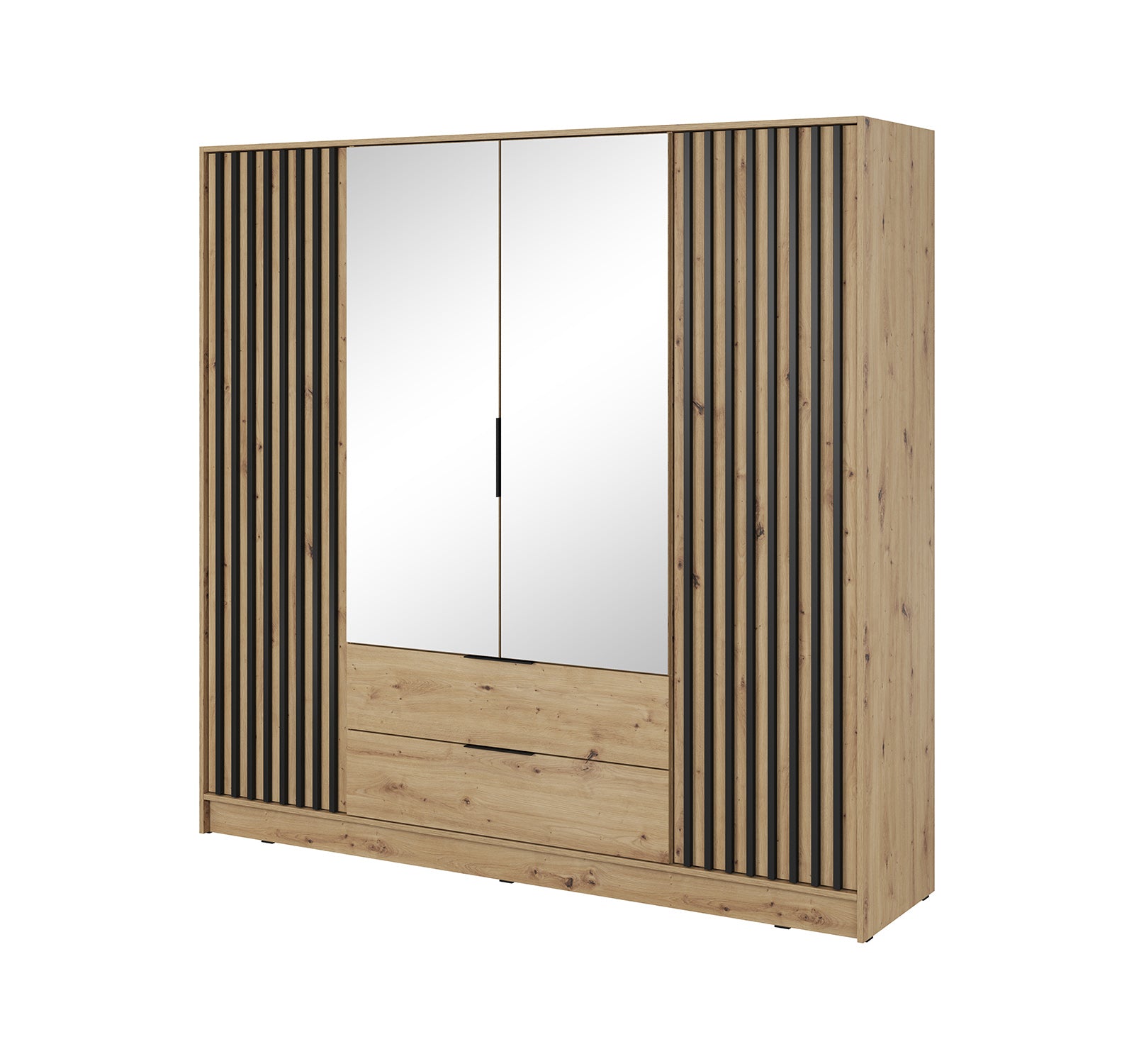 Nelly 4D Wardrobe with Mirror Artisan