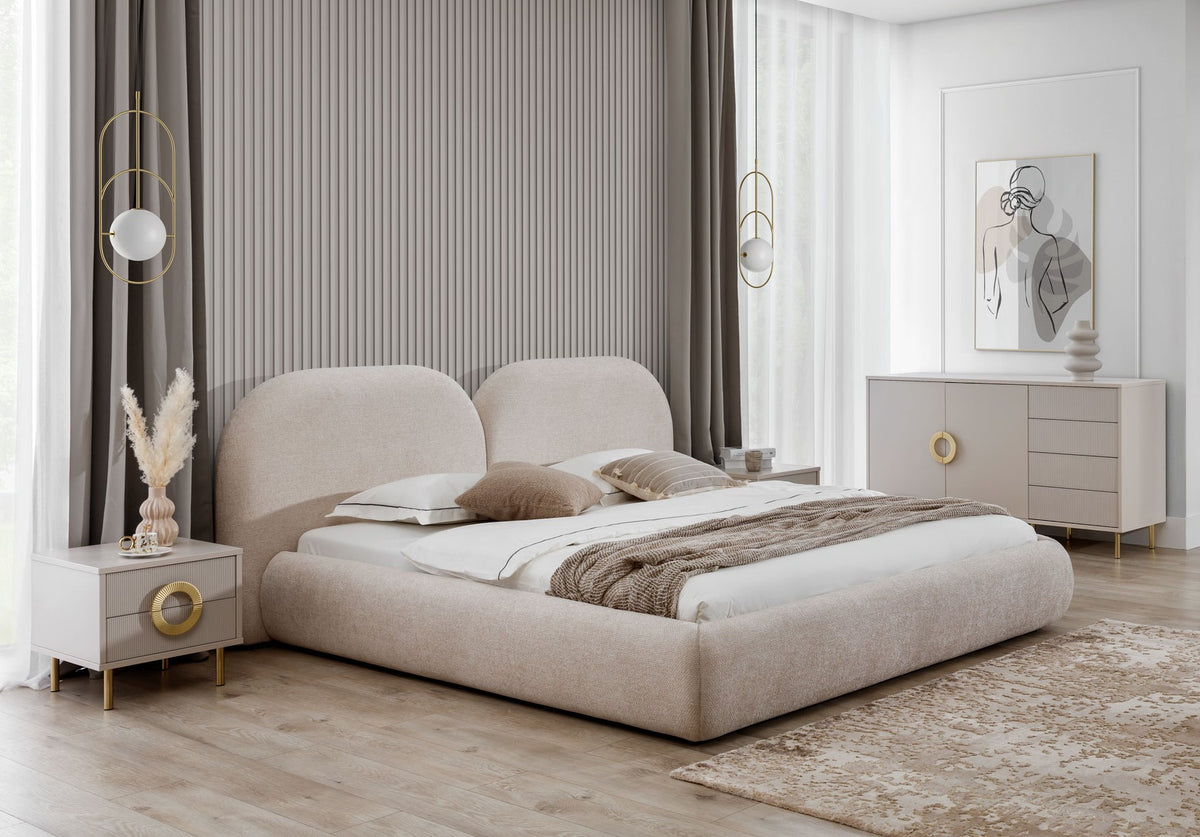 NUBO Upholstered Bed  160 / 180/ 200 cm – Choose Your Configuration