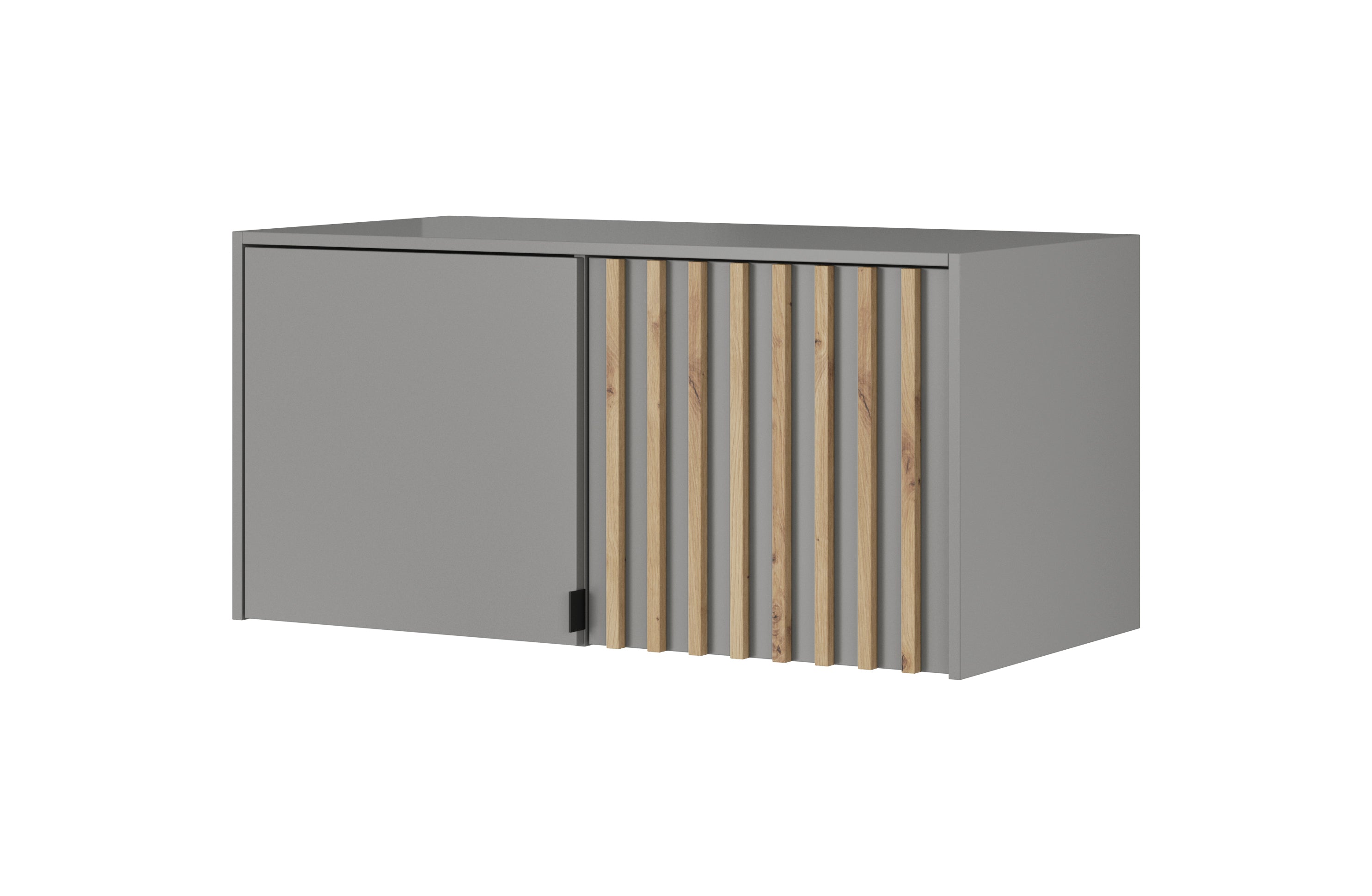 Nelly 2D Wardrobe with Mirror – Grey/Artisan Oak 105 cm