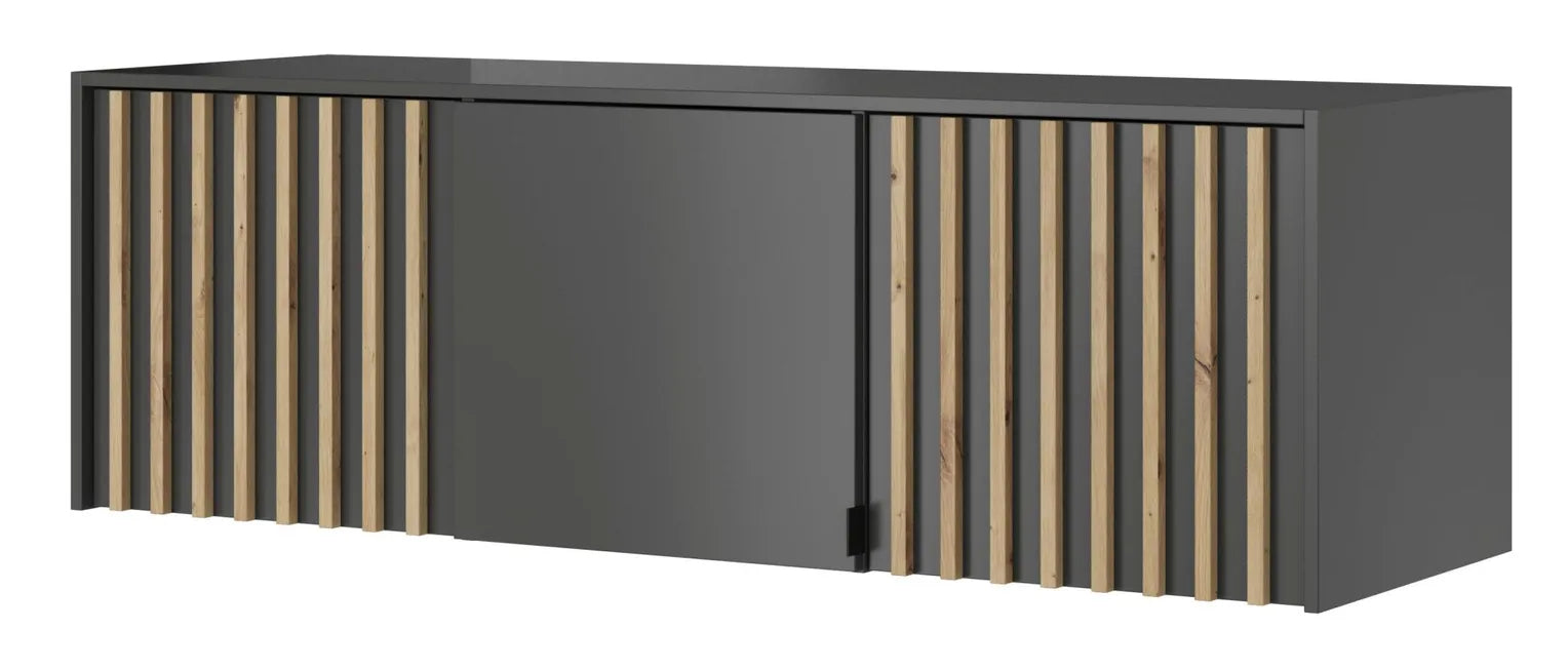 Nelly 3D Wardrobe with Mirror Graphite