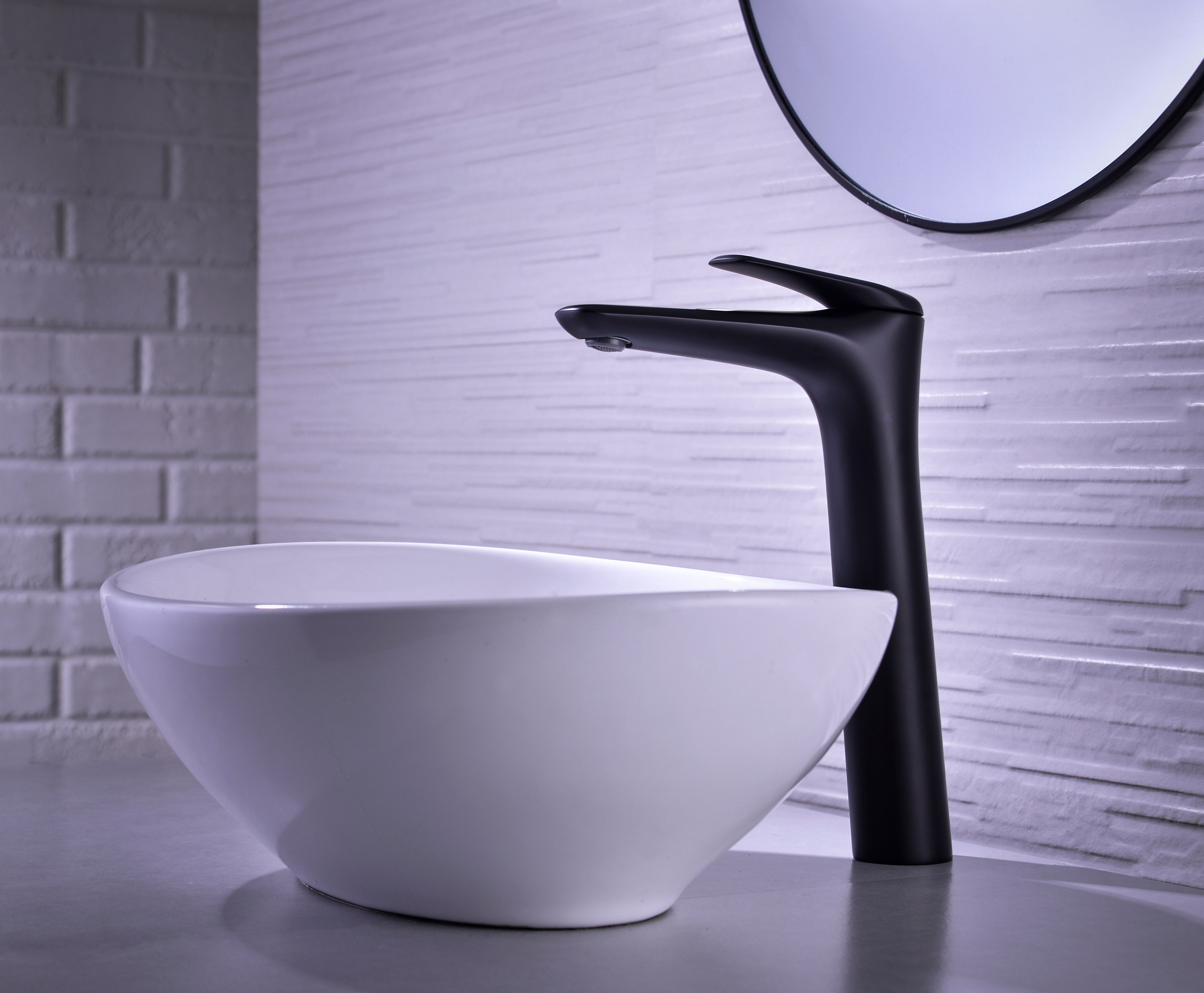 Niagara Tall Basin Mixer Tap – Matt Black, 86002B