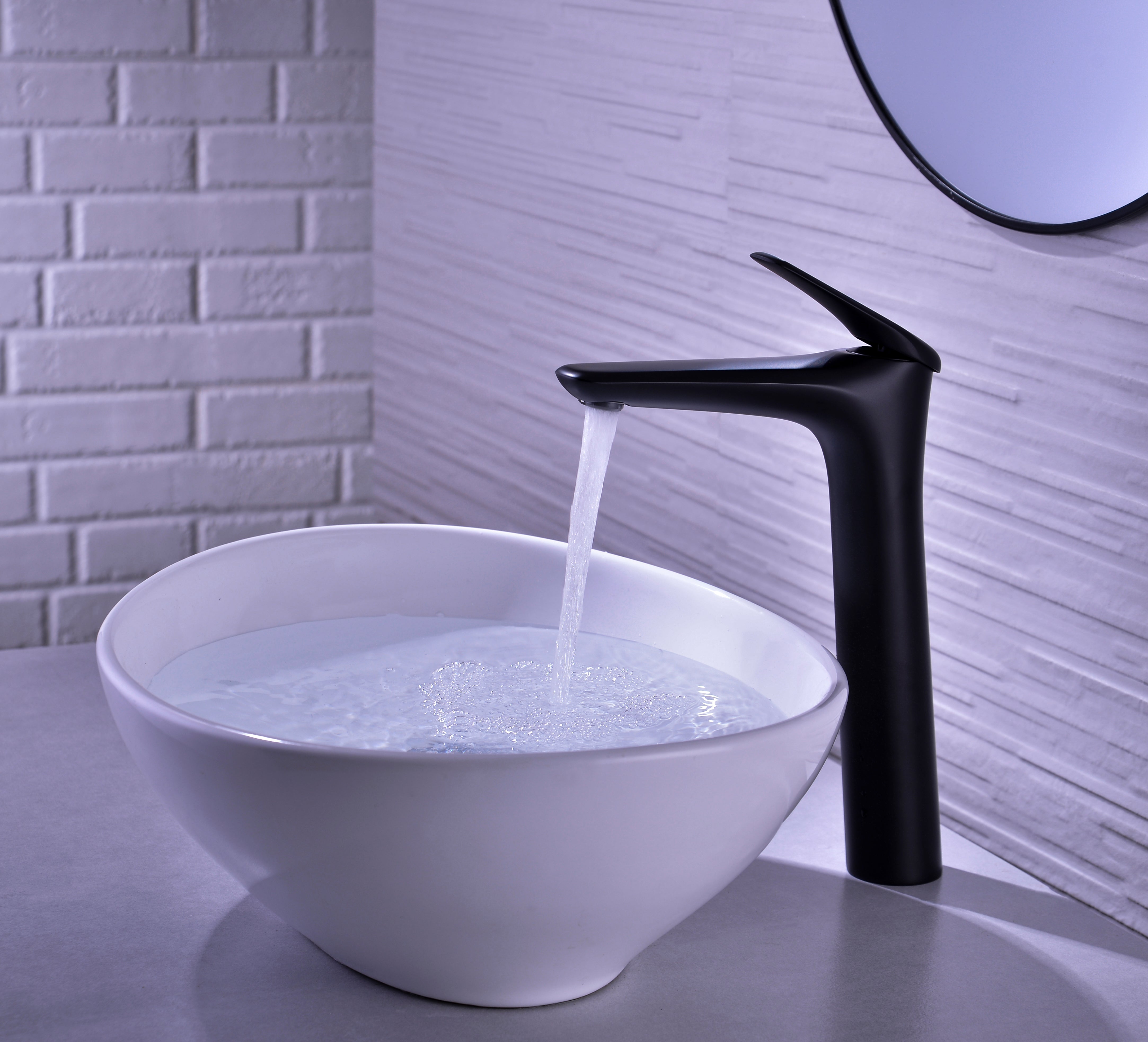 Niagara Tall Basin Mixer Tap – Matt Black, 86002B