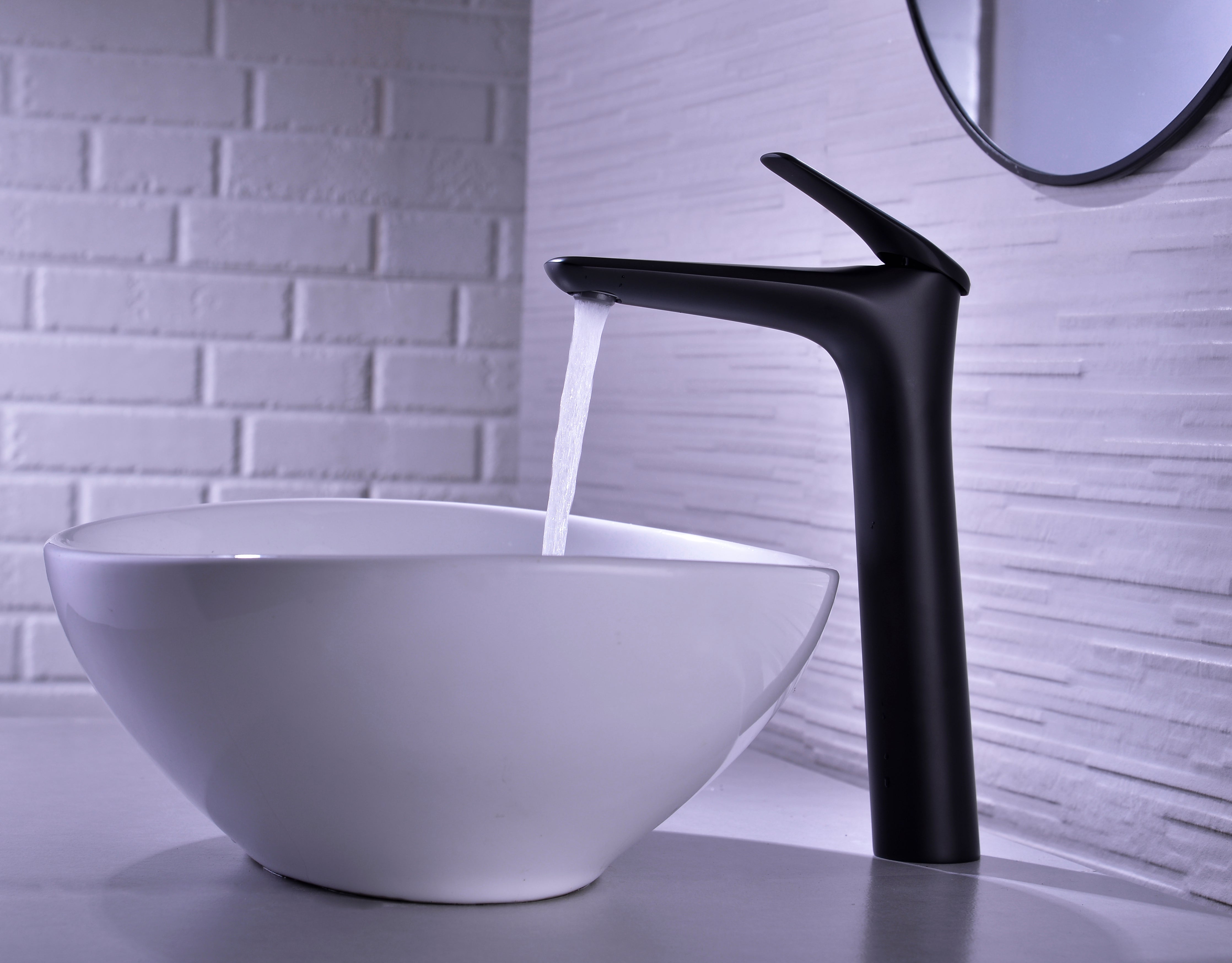 Niagara Tall Basin Mixer Tap – Matt Black, 86002B