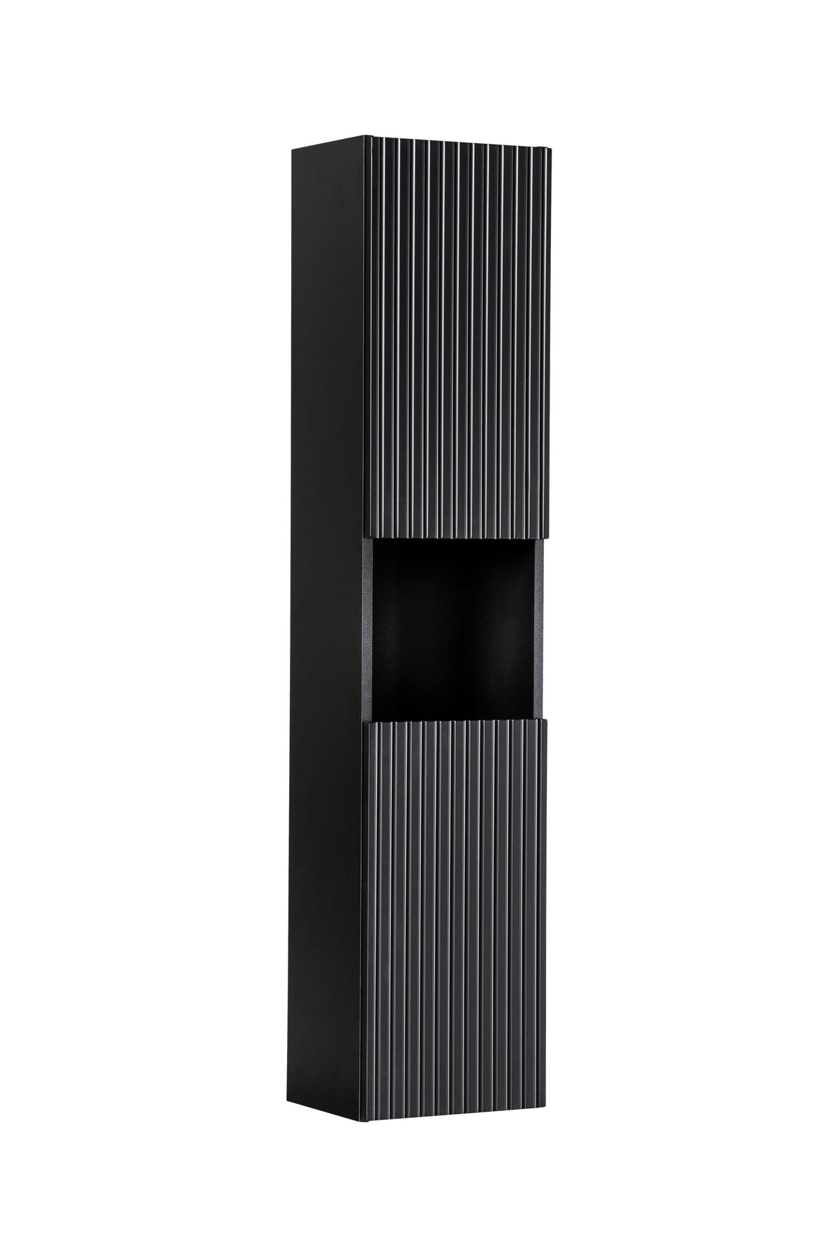 Nova Black Tall Cabinet 2 Doors – Black Matt, 30 cm