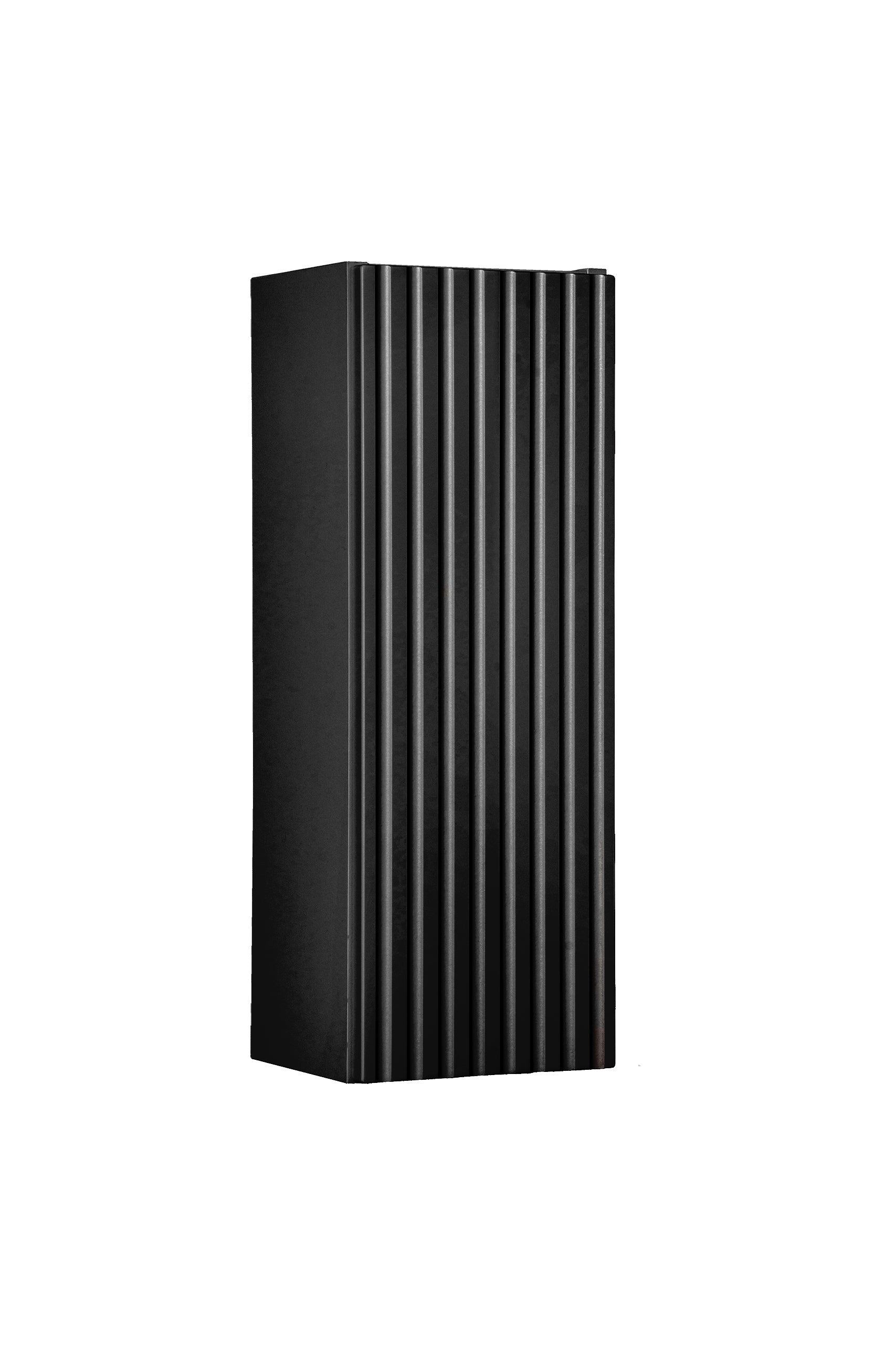 Nova Black Wall Cabinet 1 Door – Black Matt, 20 cm