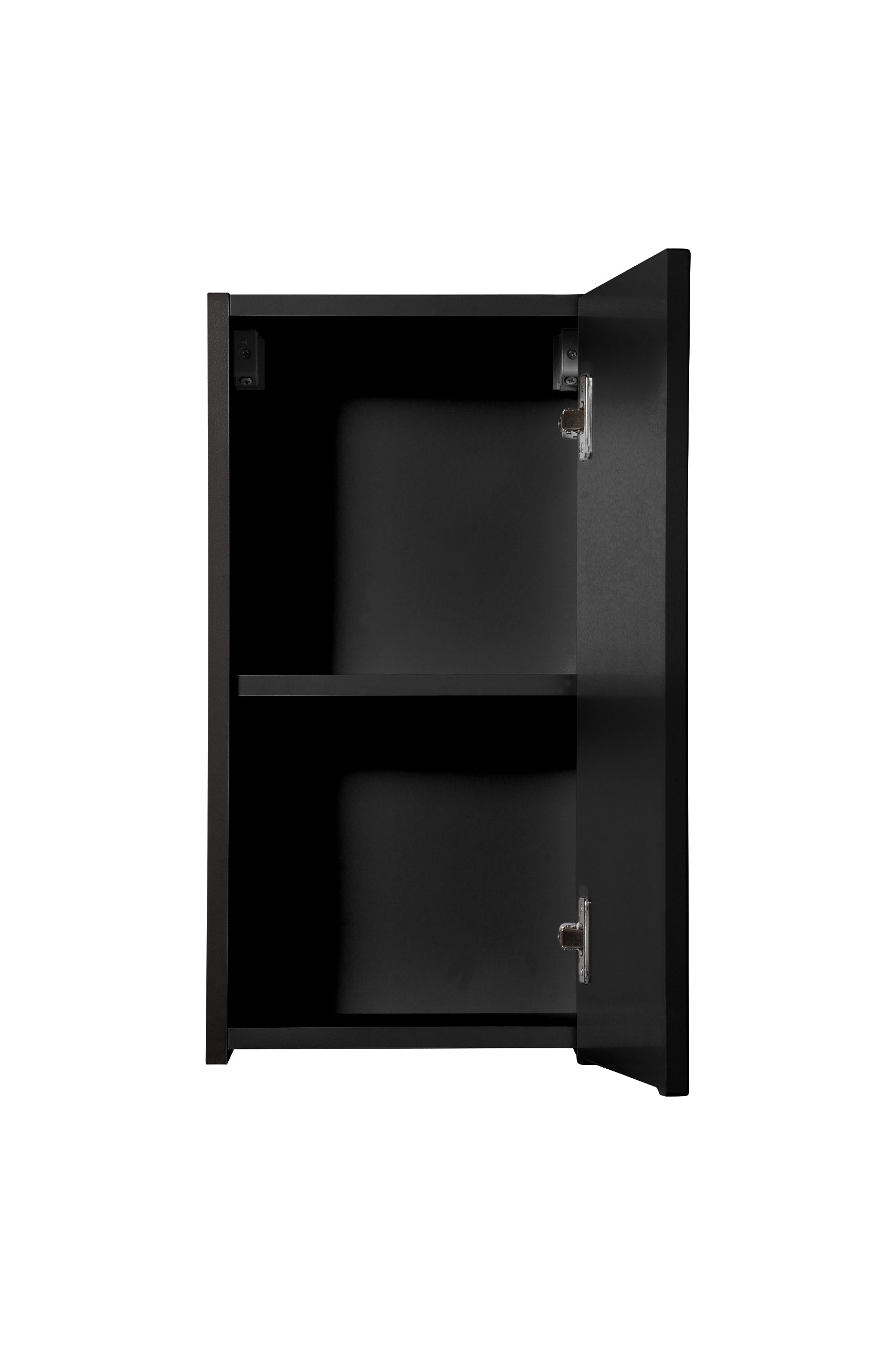 Nova Black Wall Cabinet 1 Door – Black Matt, 30 cm