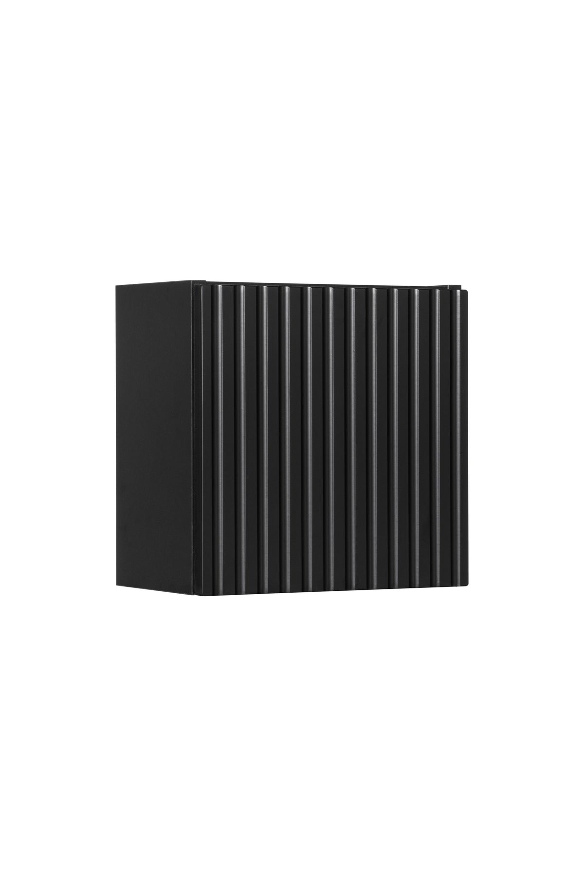 Nova Black Qubik Wall Cabinet 1 Door – Black Matt, 30×30 cm