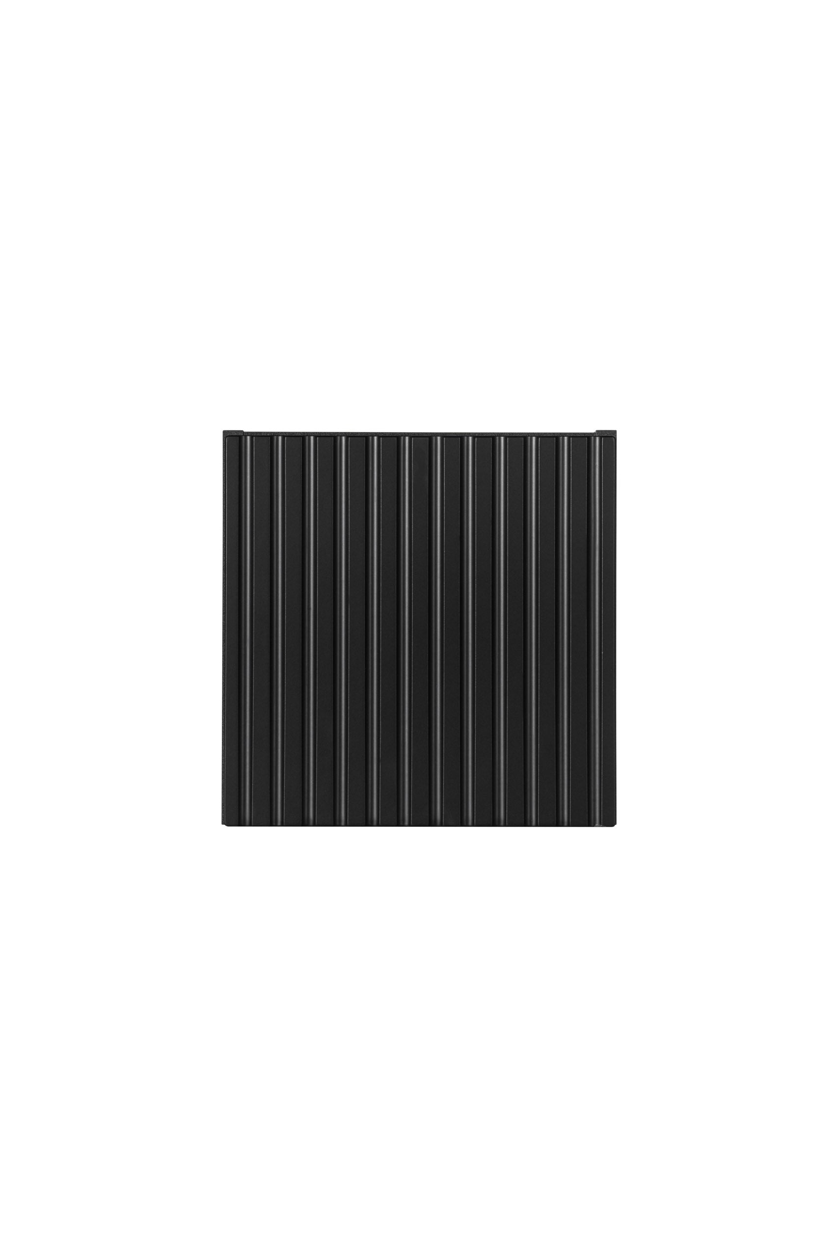 Nova Black Qubik Wall Cabinet 1 Door – Black Matt, 30×30 cm