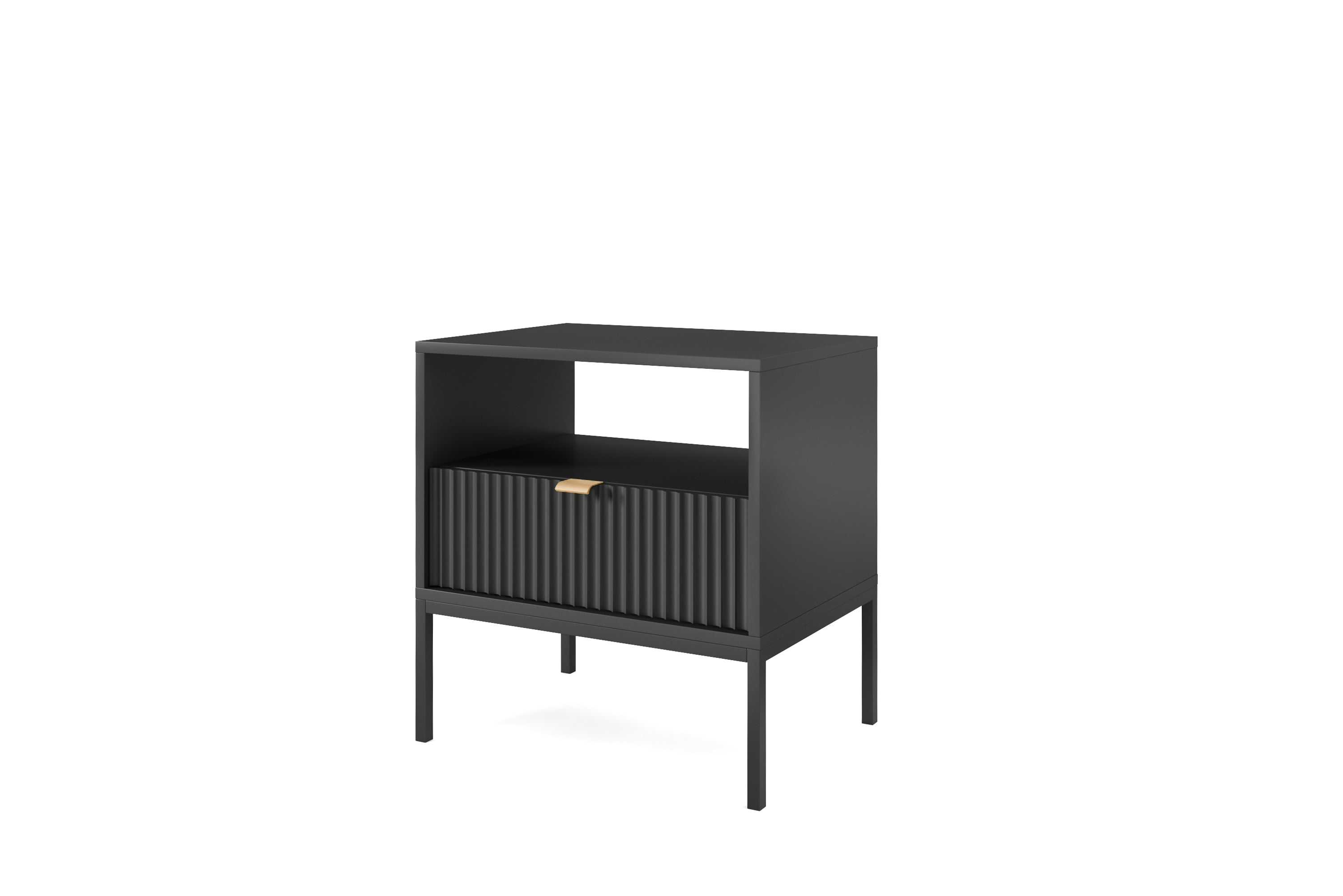 Nova Nightstand Black - Modern Elegance for Your Bedroom