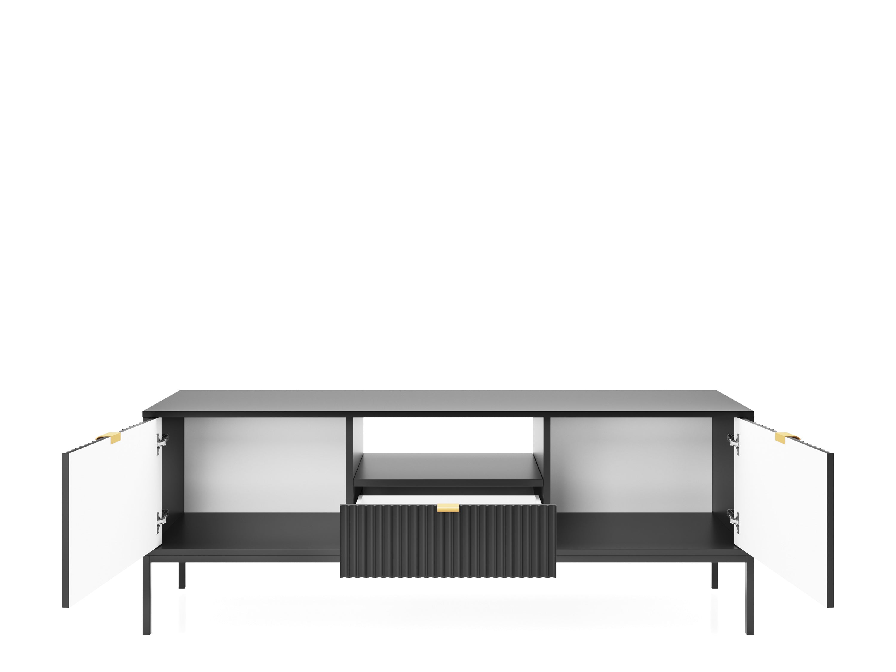 Nova TV STAND Black - Modern Design and Versatile Style in a Sleek TV Cabinet