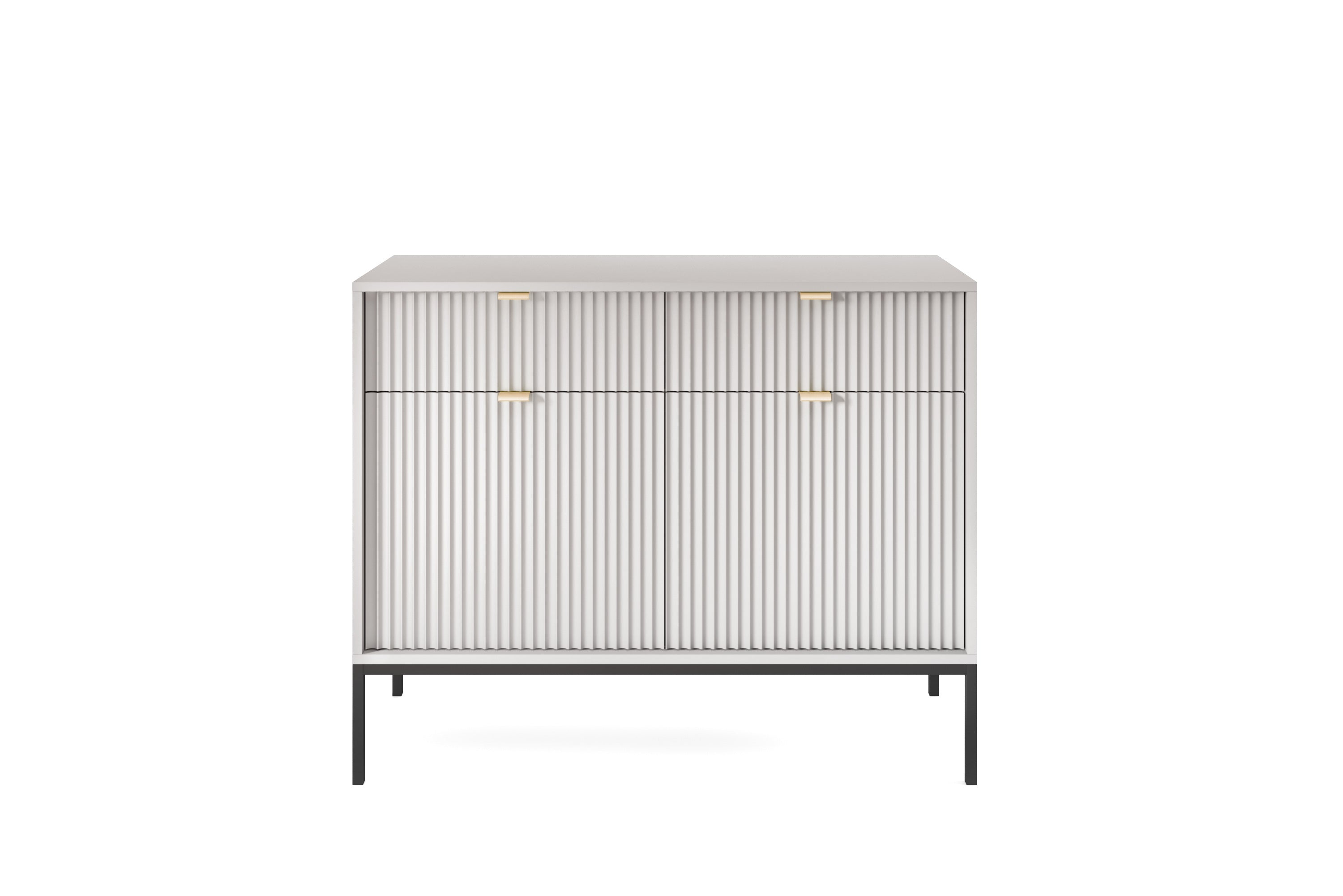 Nova Dresser Gray - Modern Design with Two Doors and Two Drawers