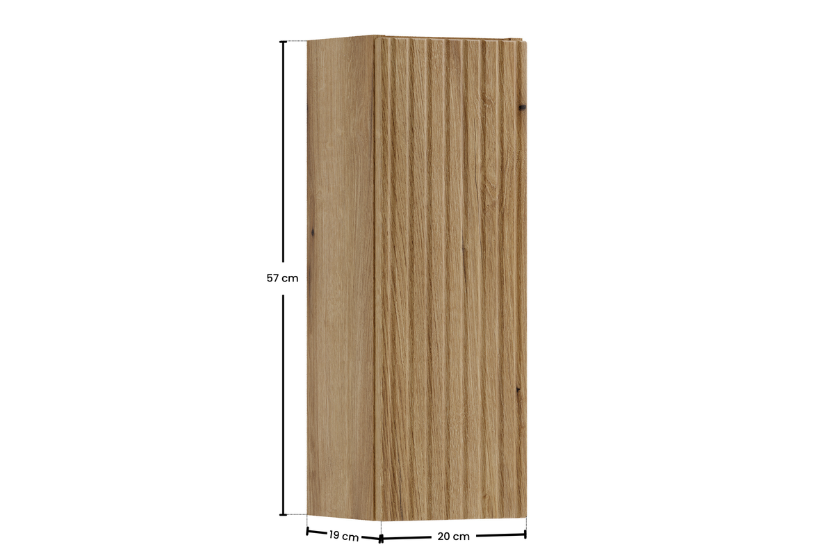 Nova Coast Evoke Wall Cabinet 1 Door – Coast Evoke Oak, 20 cm