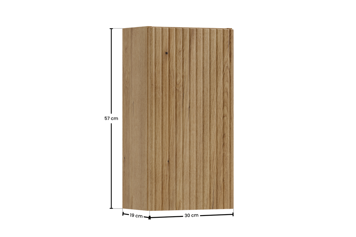 Nova Coast Evoke Wall Cabinet 1 Door – Coast Evoke Oak, 30 cm