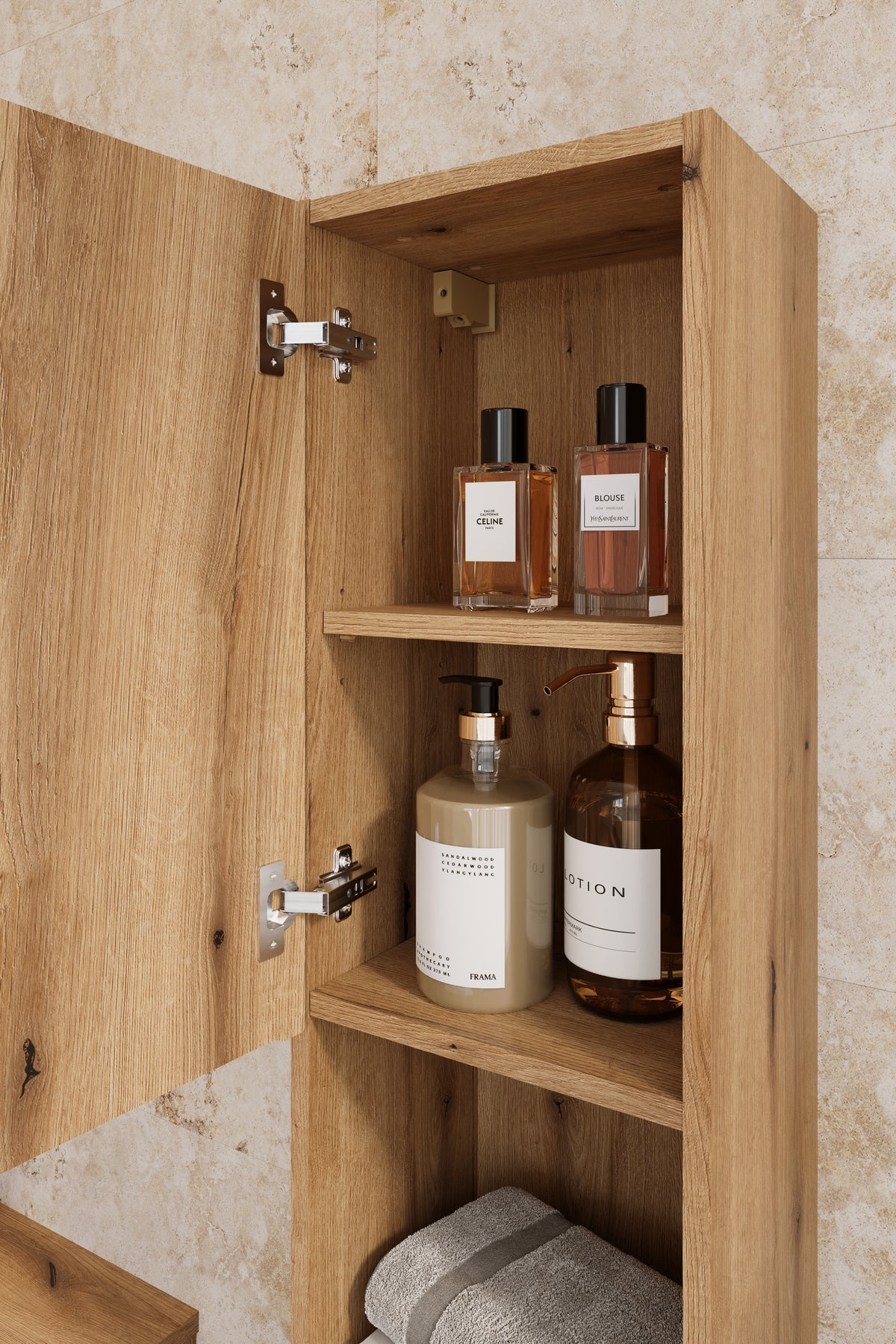 Nova Coast Evoke Tall Cabinet 2 Doors – Coast Evoke Oak, 30 cm