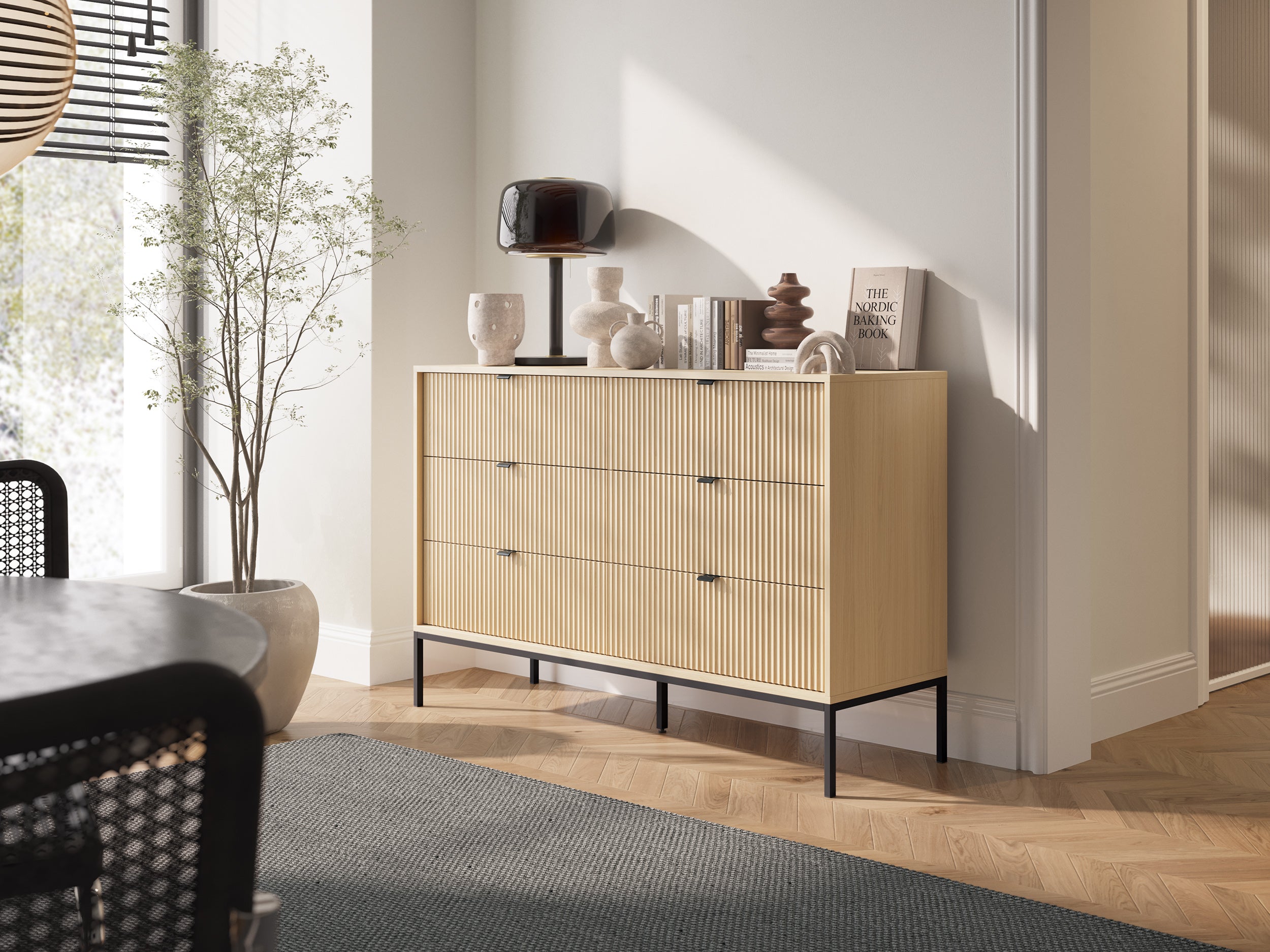 Nova Dresser Vincenz’s oak- A Fusion of Modern Elegance and Practical Storage